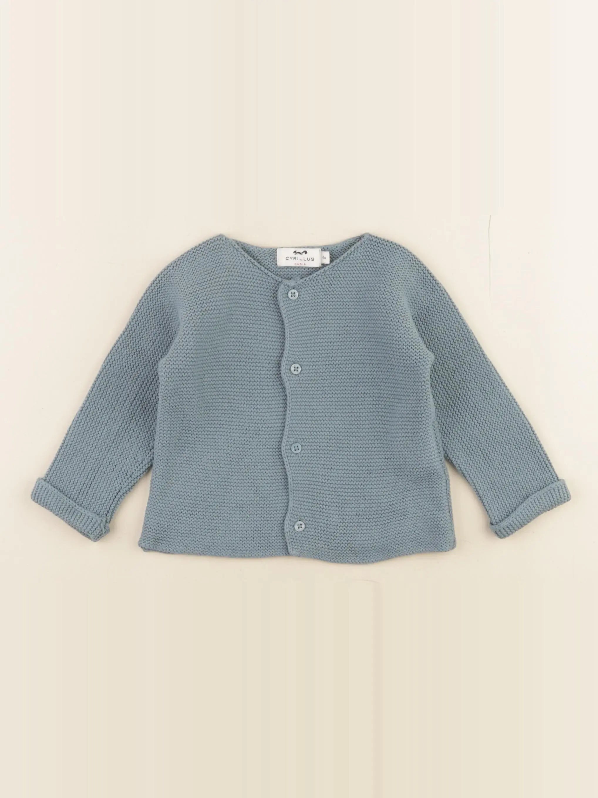 Cyrillus - gilet bleu - 6 mois