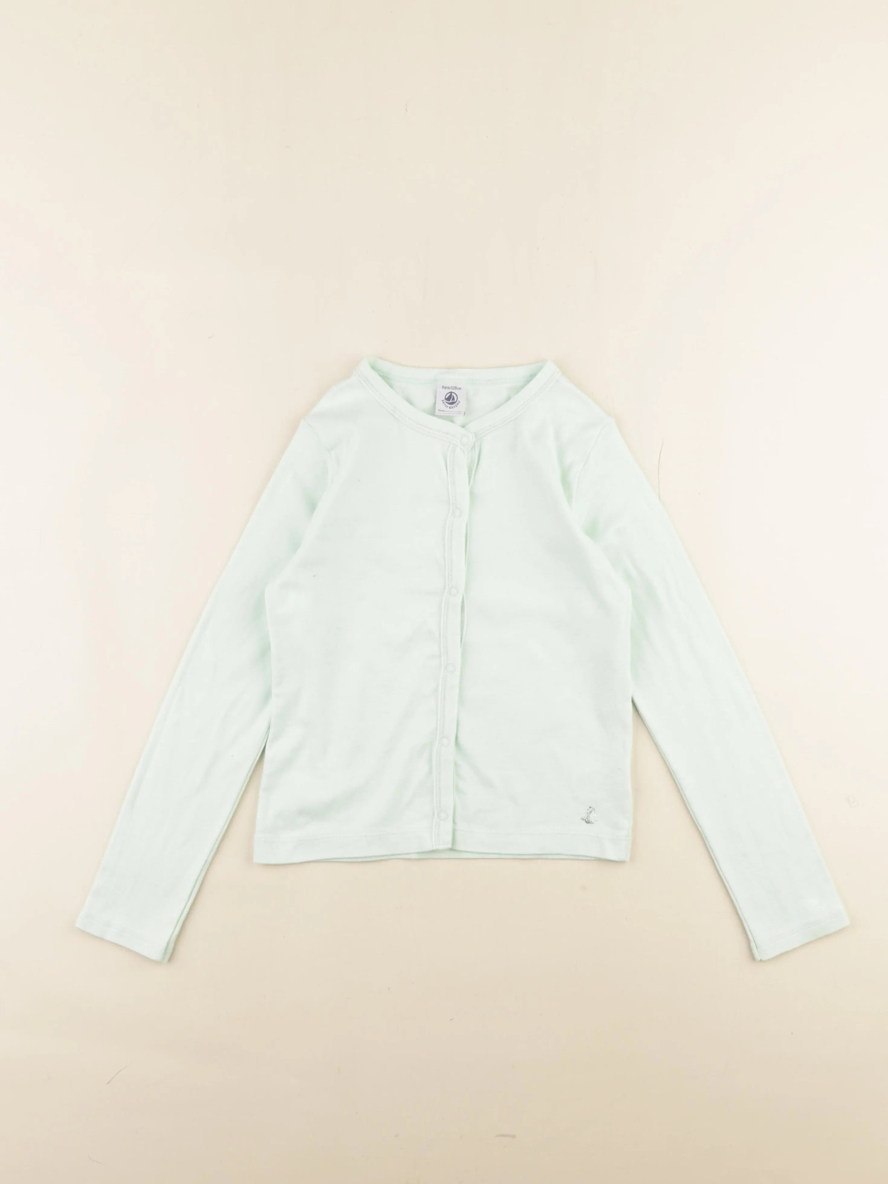 Petit Bateau - tee-shirt vert - 8 ans