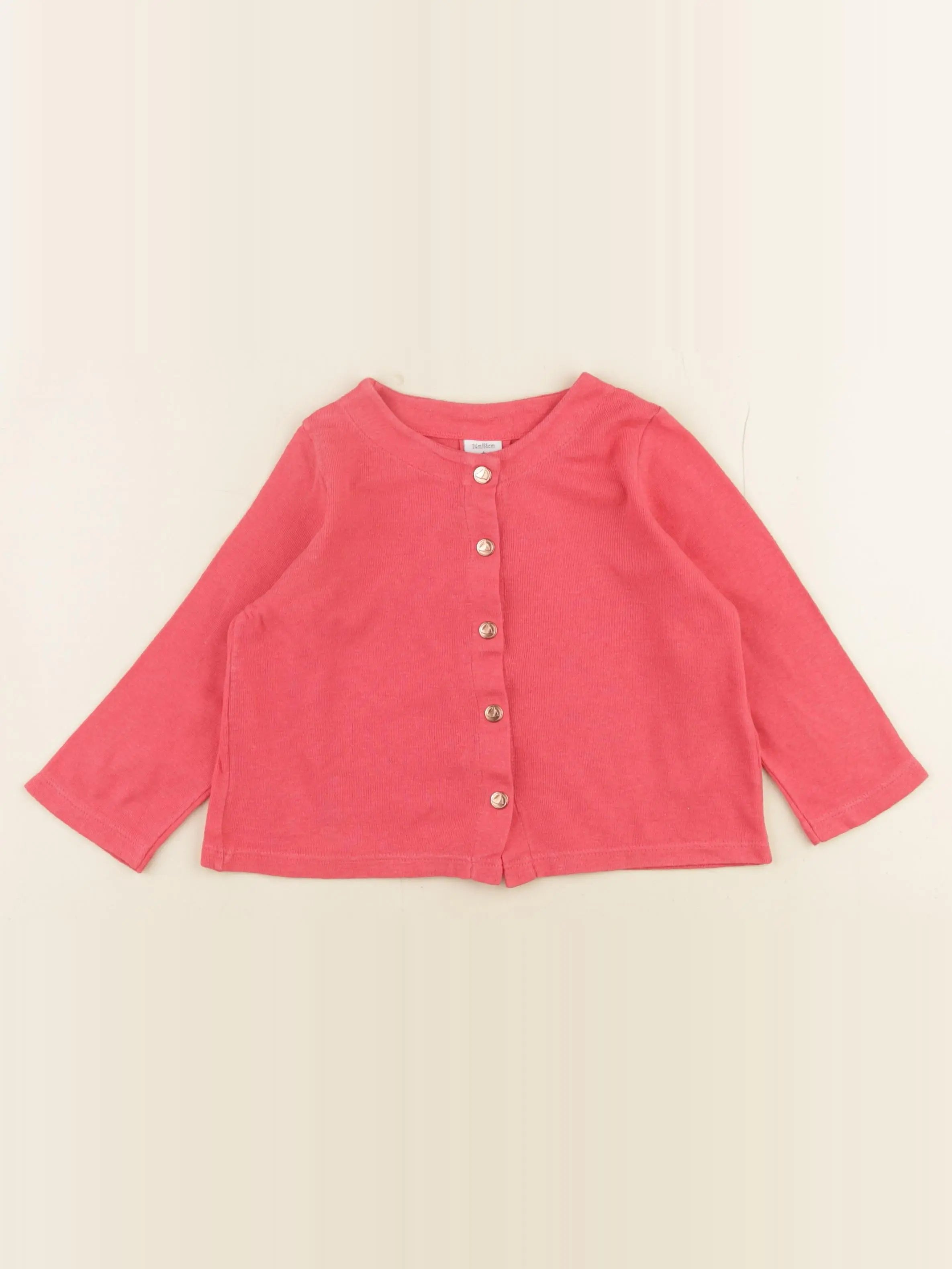 Petit Bateau - sweat rouge - 24 mois