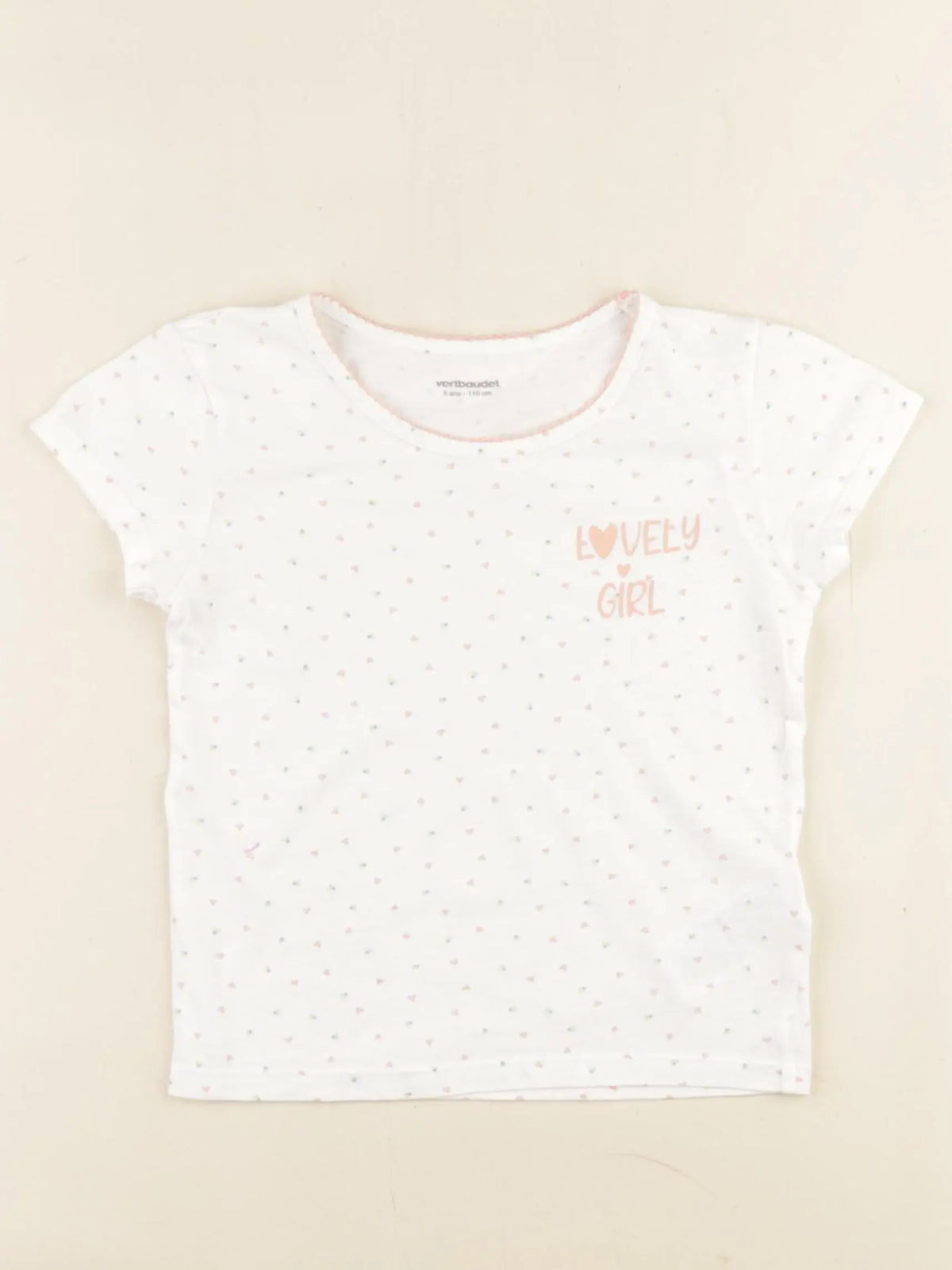 Vertbaudet - maillot de corps blanc - 5 ans