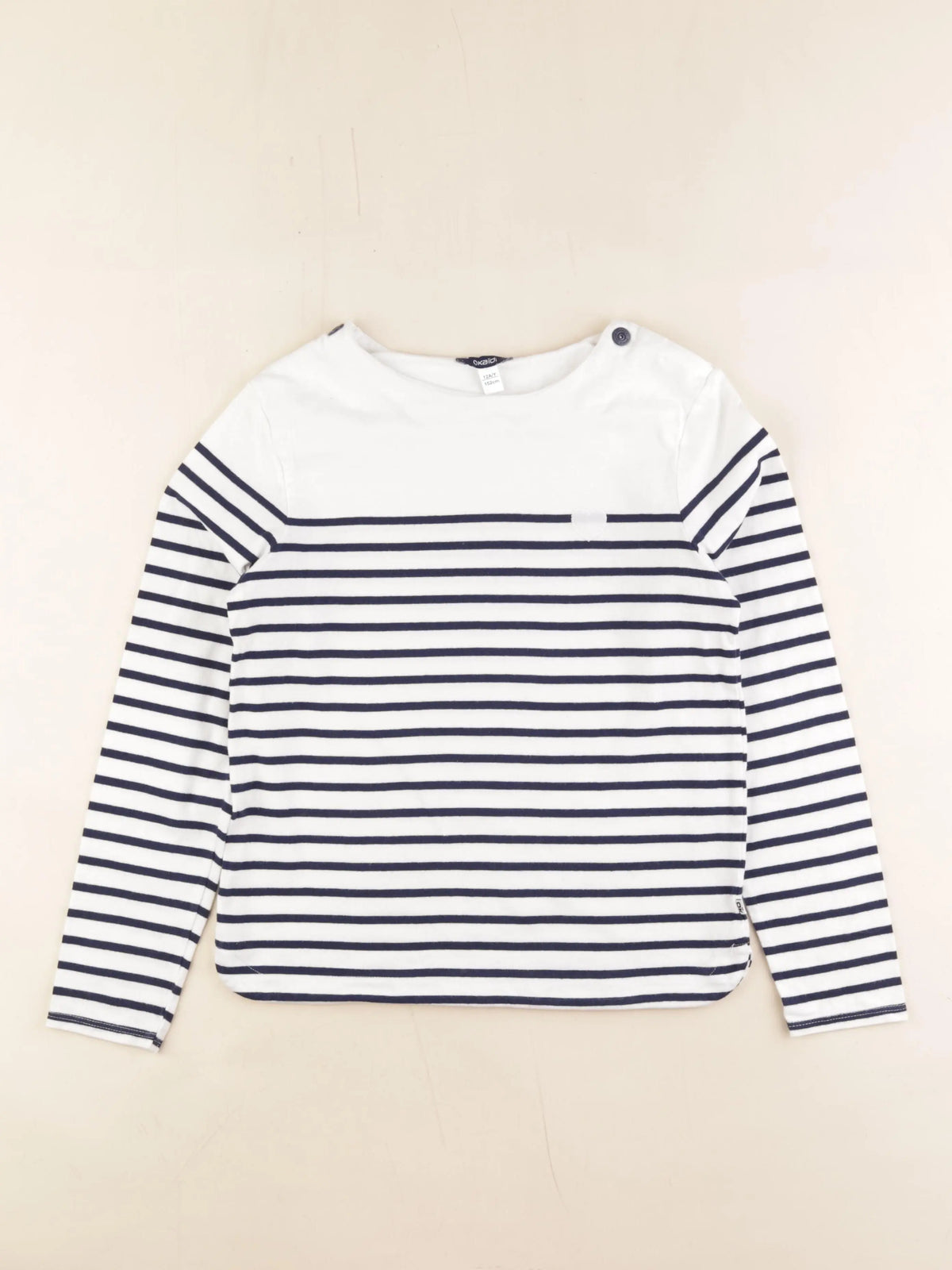 Okaidi - tee-shirt blanc, bleu - 12 ans