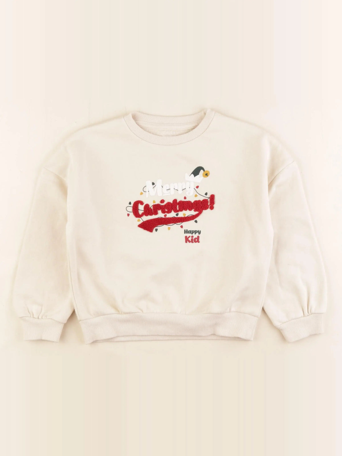 Vertbaudet - sweat beige - 4 ans