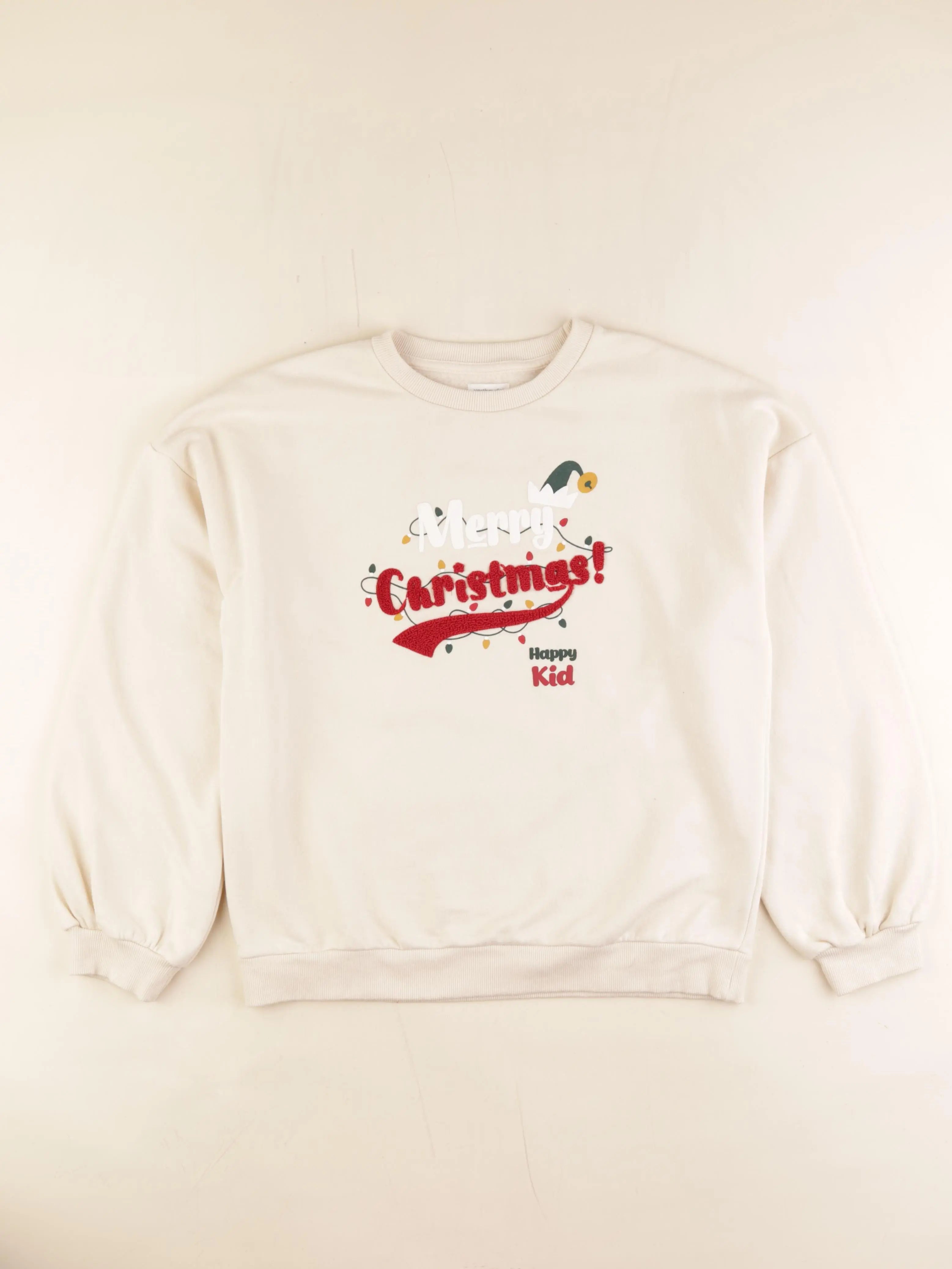 Vertbaudet - sweat beige - 14 ans