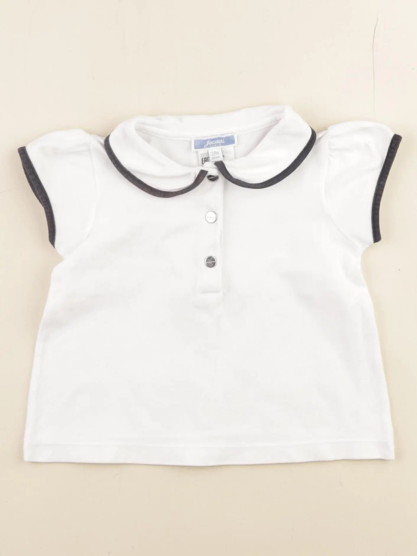 Jacadi - polo blanc - 24 mois
