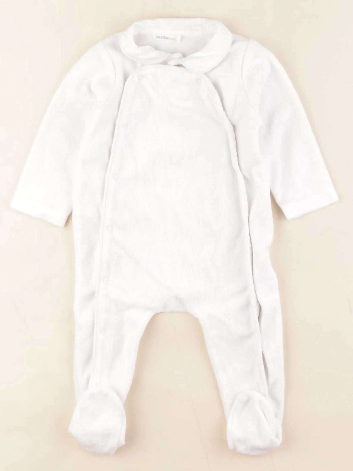 Boutchou - pyjama velours blanc - 6 mois