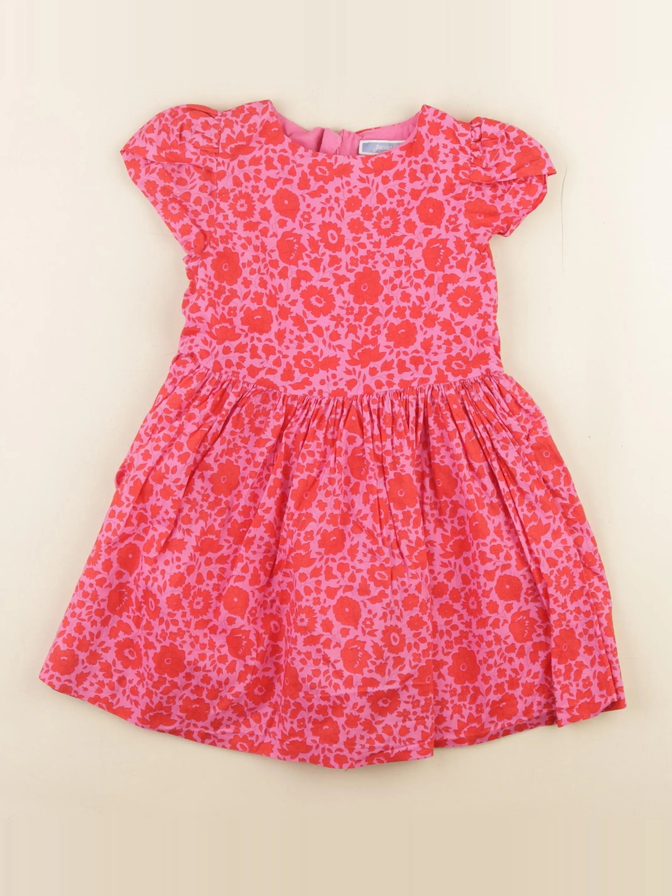 Jacadi - robe liberty rouge - 3 ans