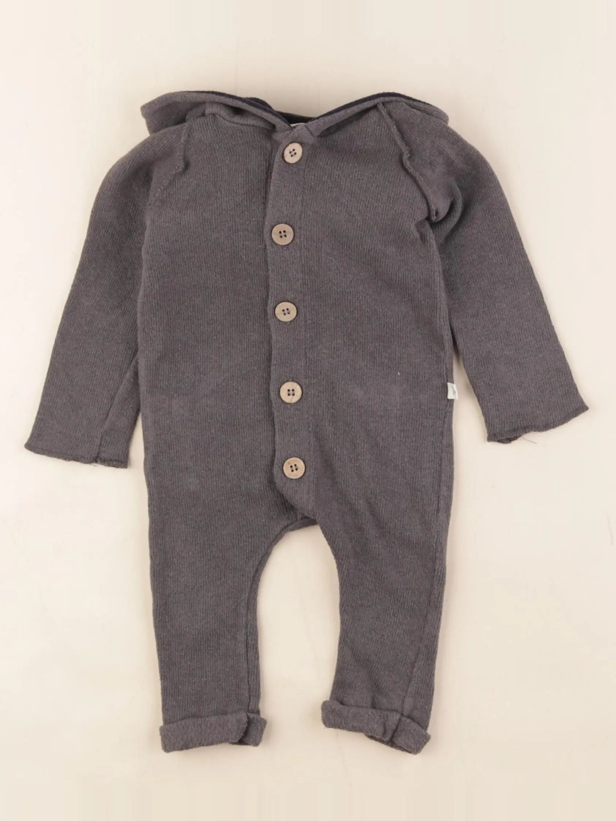 1+ In the family - combinaison gris - 3 mois