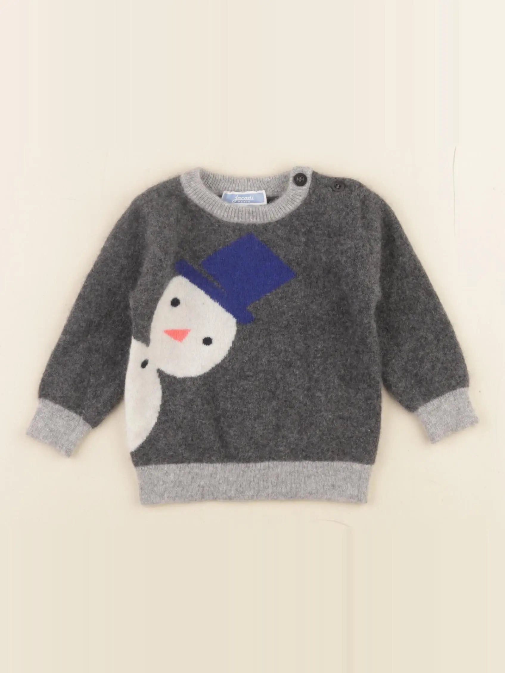 Jacadi - pull gris - 6 mois