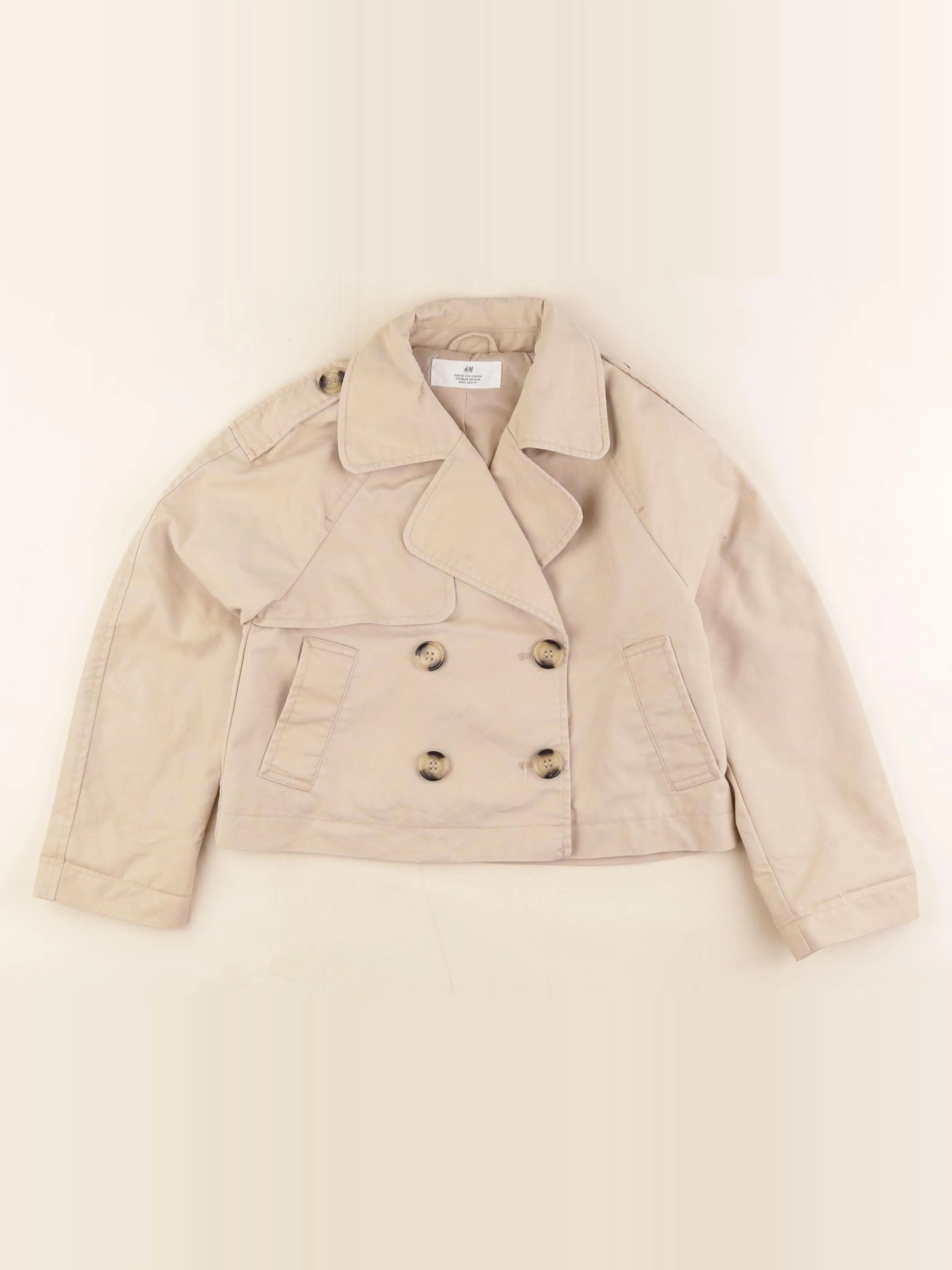 H&M - veste beige - 8/9 ans
