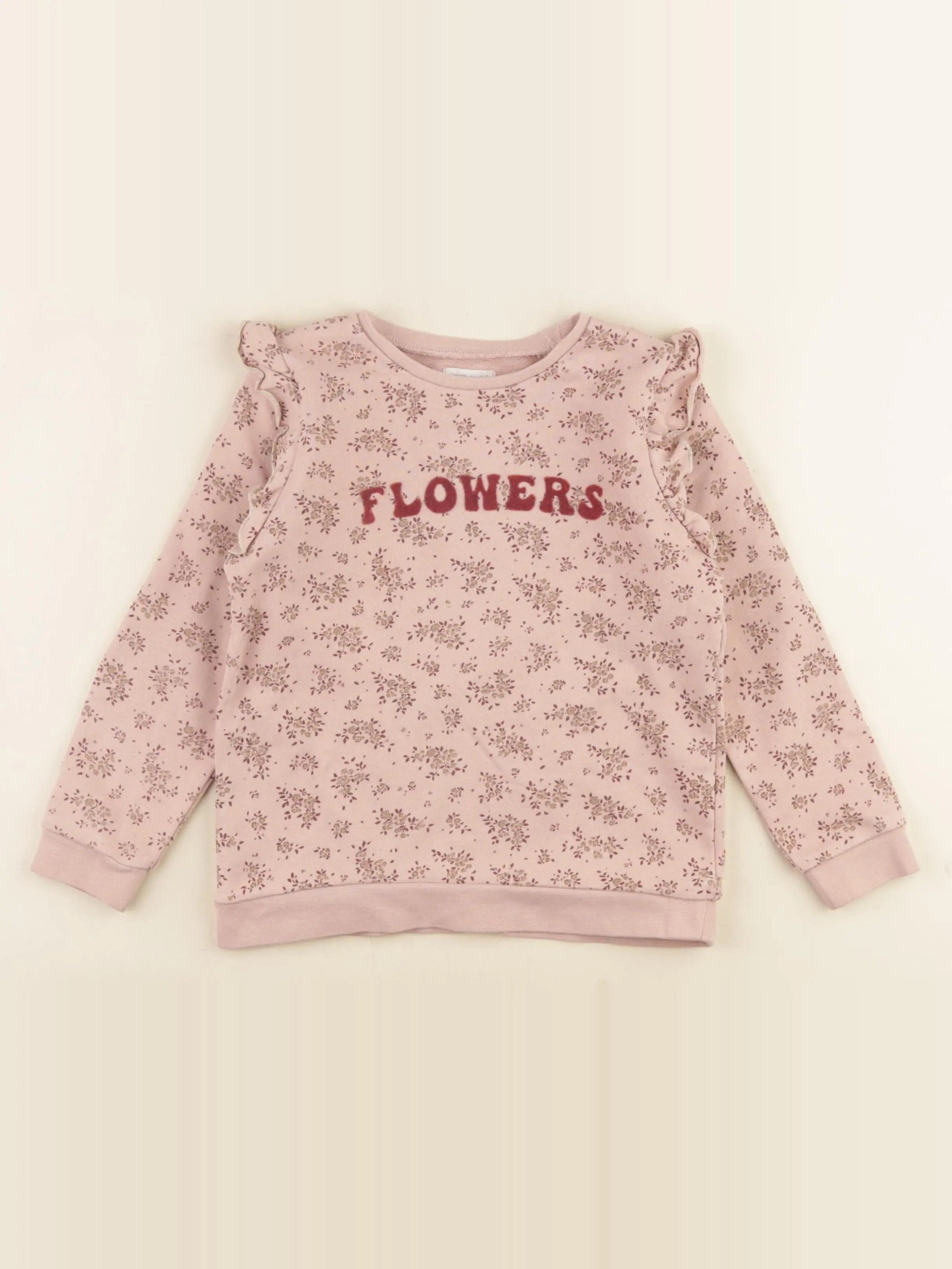 Vertbaudet - sweat rose - 5 ans