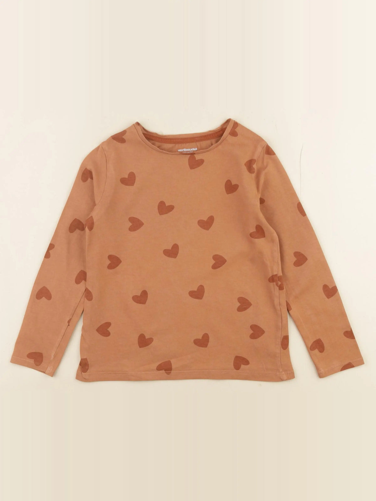 Vertbaudet - tee-shirt marron - 5 ans