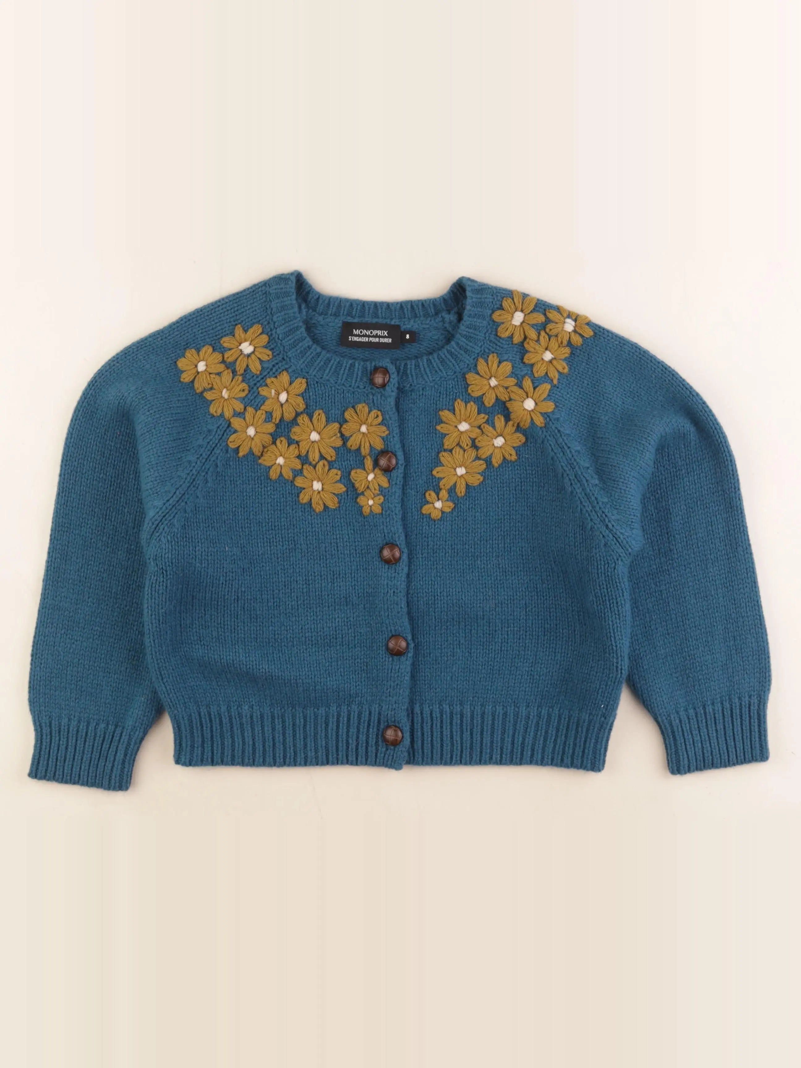 Monoprix - gilet bleu - 9 ans