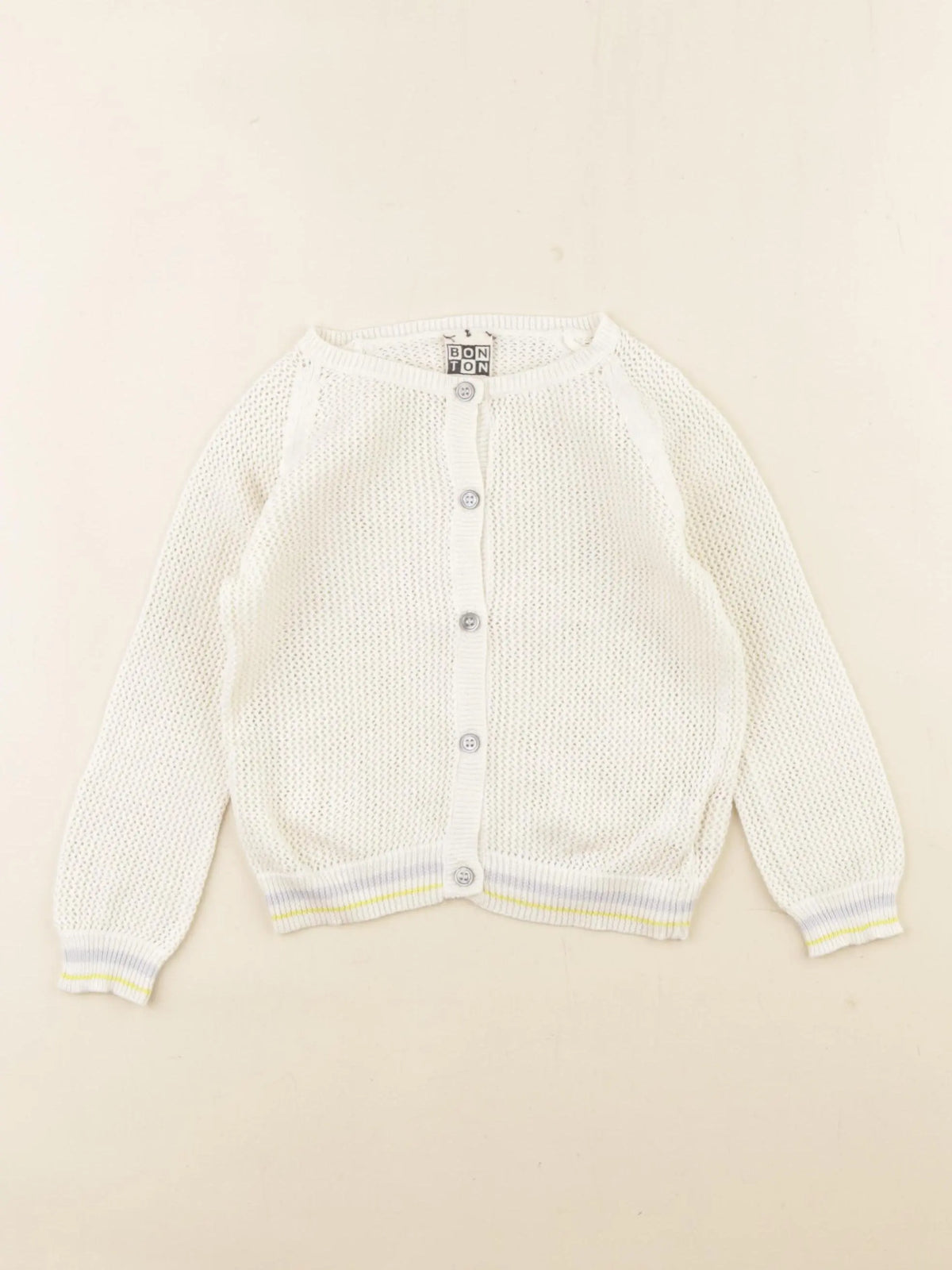 Bonton - gilet blanc - 2 ans