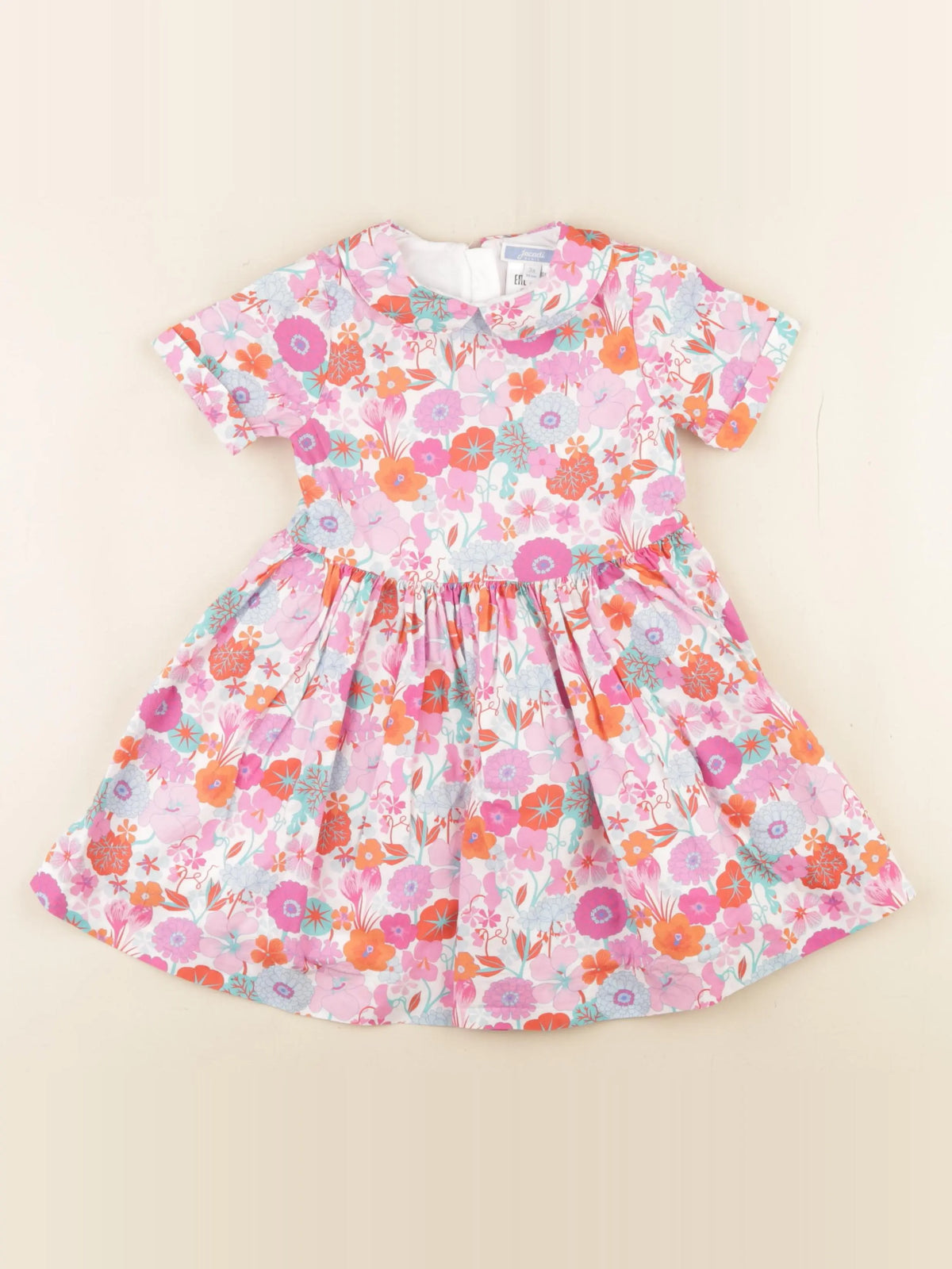 Jacadi - robe liberty multicolore - 3 ans