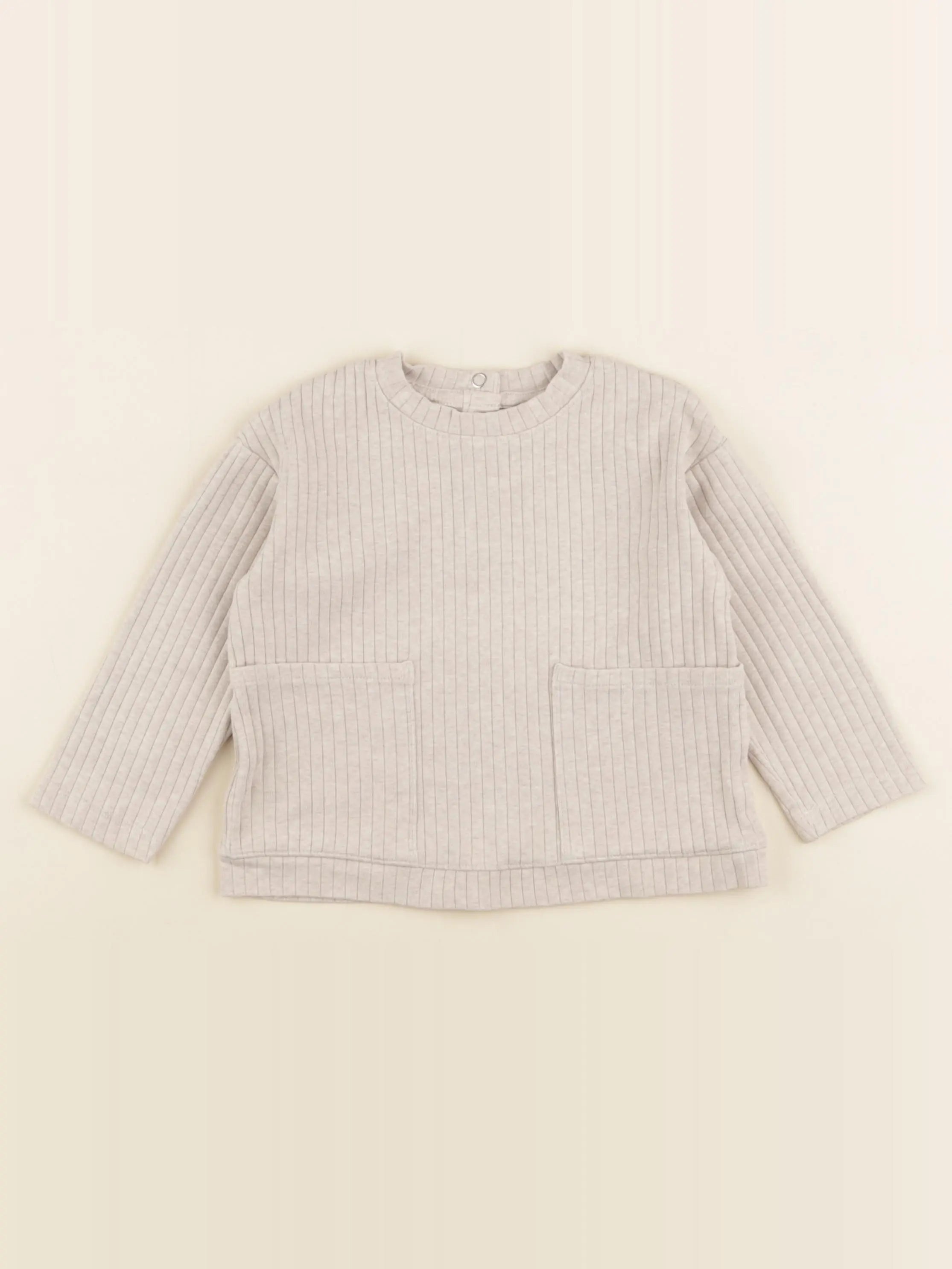 H&M - tee-shirt beige - 12/18 mois