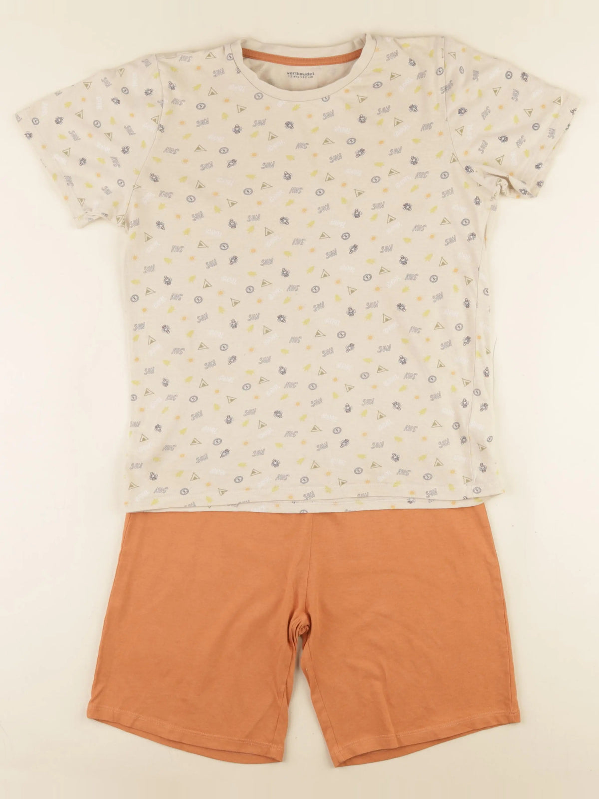 Vertbaudet - pyjama coton multicolore - 12 ans