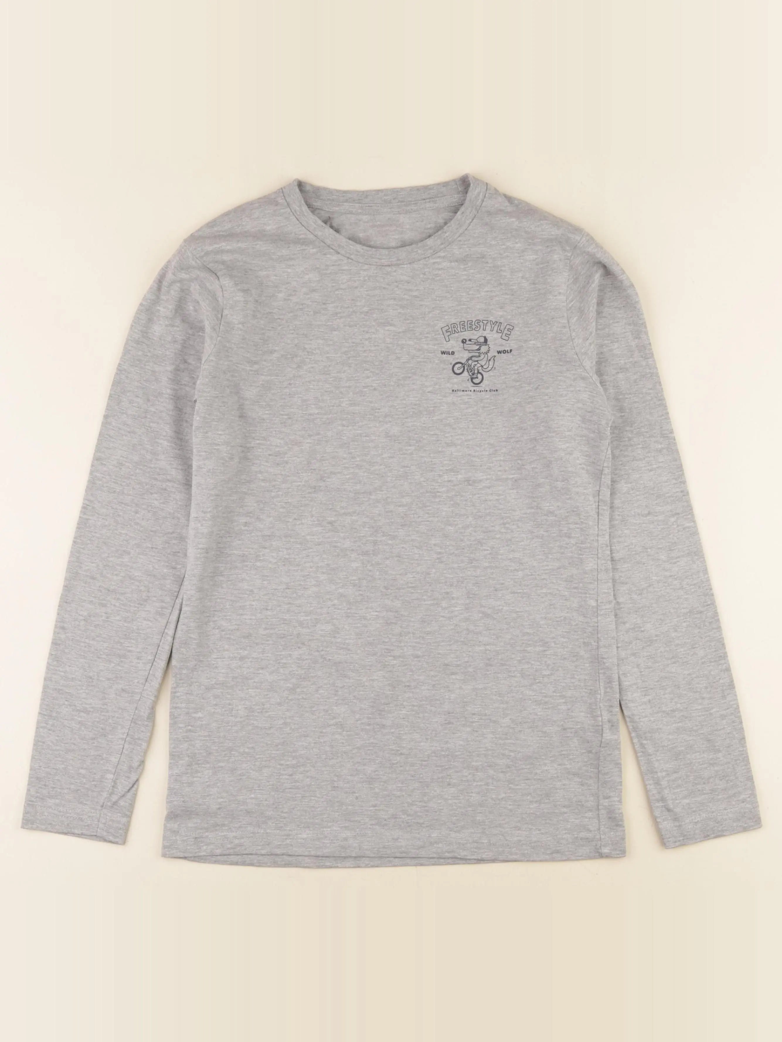 Vertbaudet - tee-shirt gris - 12 ans