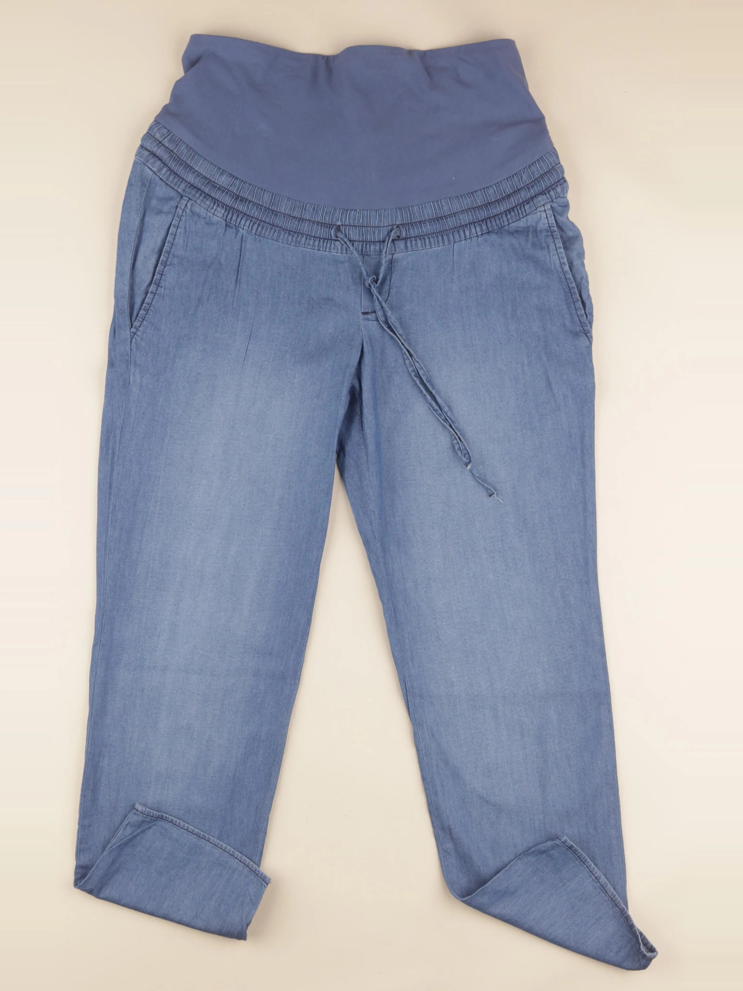 H&M - pantalon grossesse bleu - 40