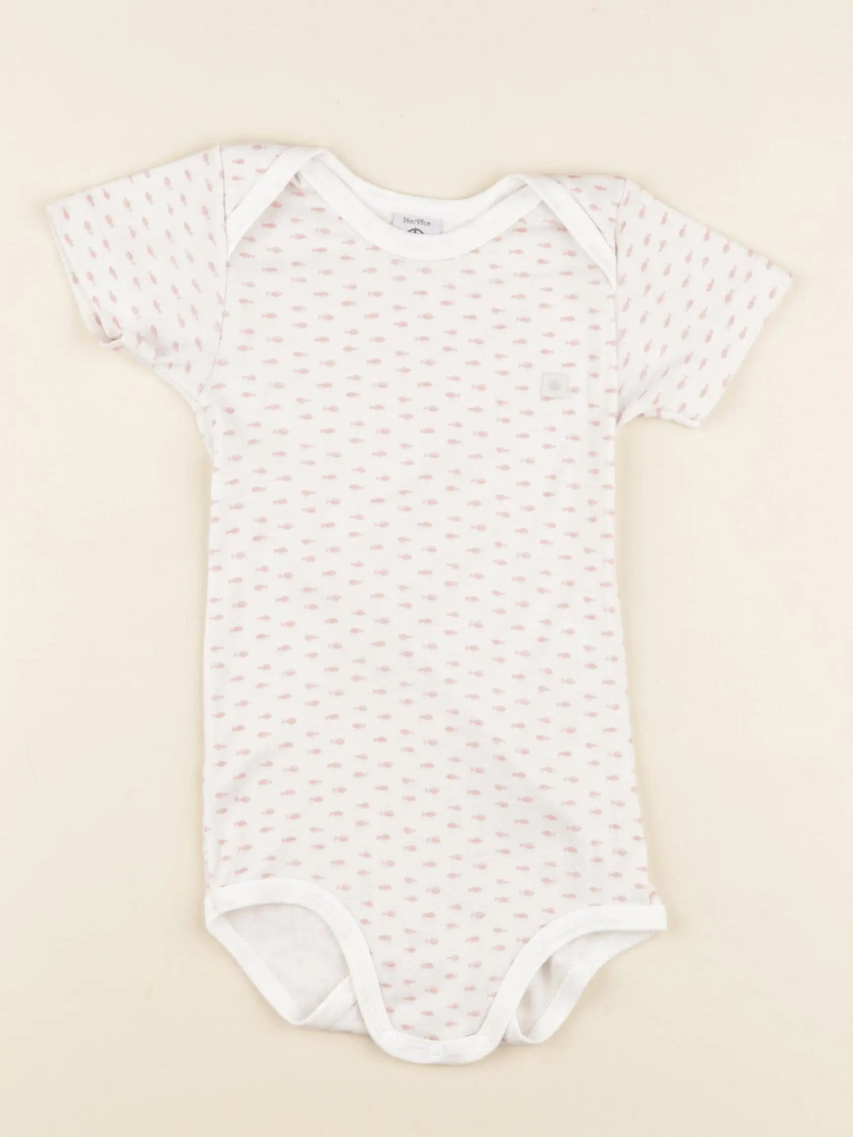 Petit Bateau - body rose - 36 mois