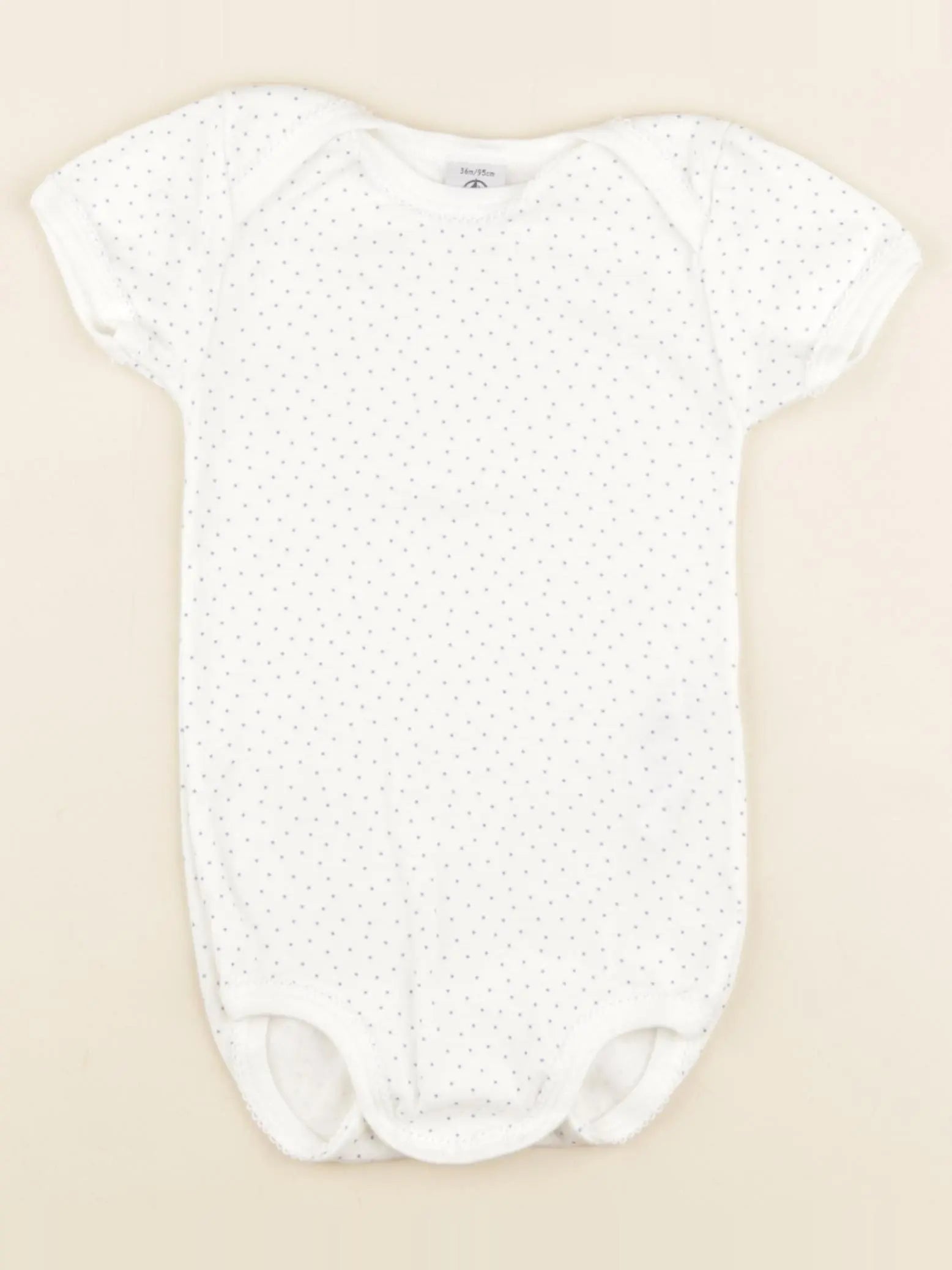 Petit Bateau - body bleu, blanc - 36 mois