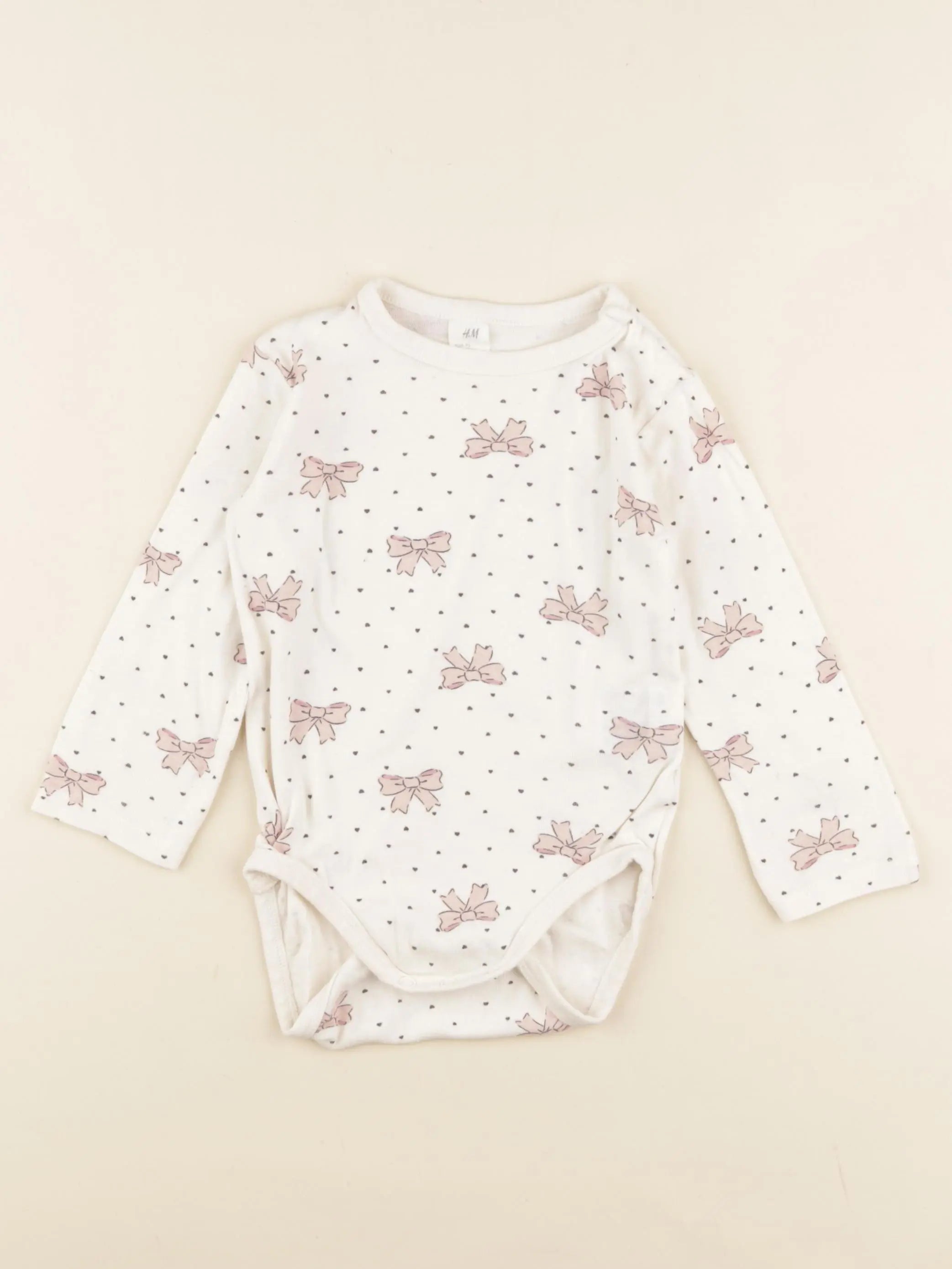 H&M - body beige - 18/24 mois