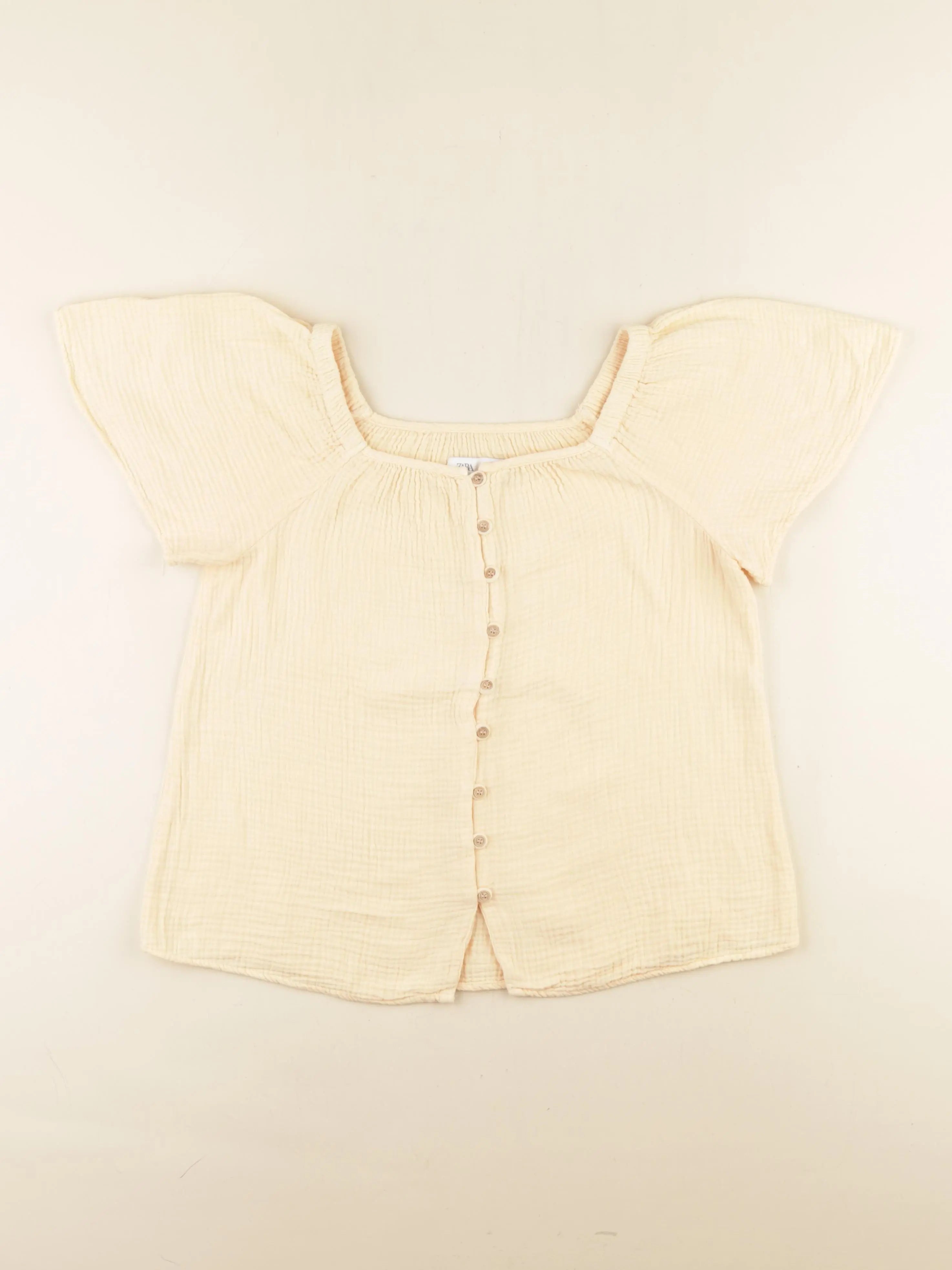 Zara - blouse orange - 11/12 ans
