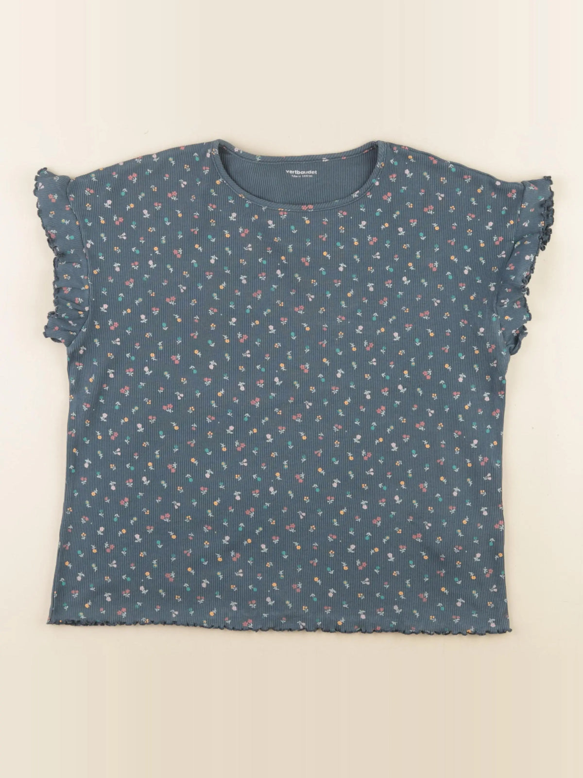 Vertbaudet - tee-shirt bleu - 12 ans