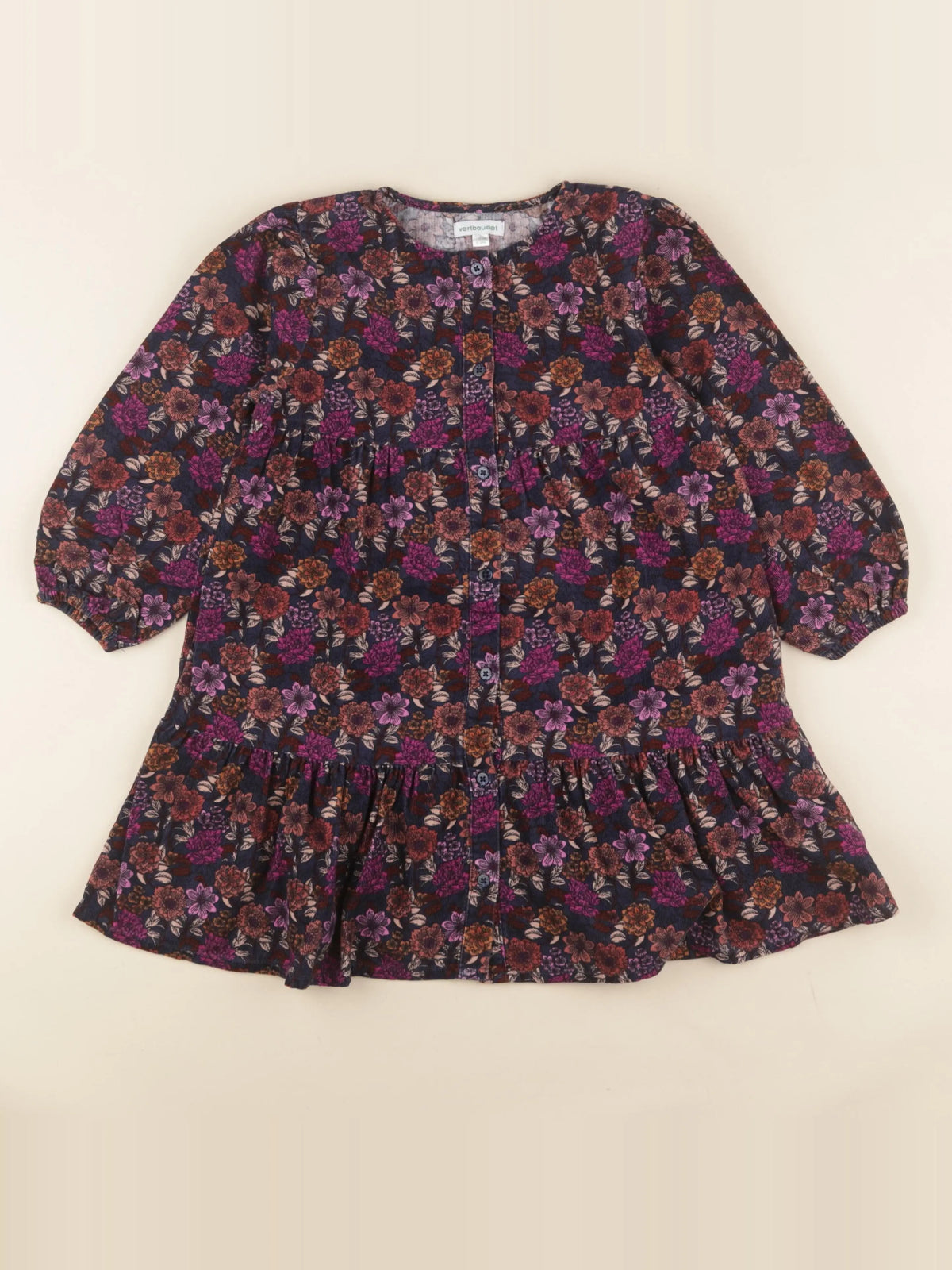 Vertbaudet - robe multicolore - 6 ans