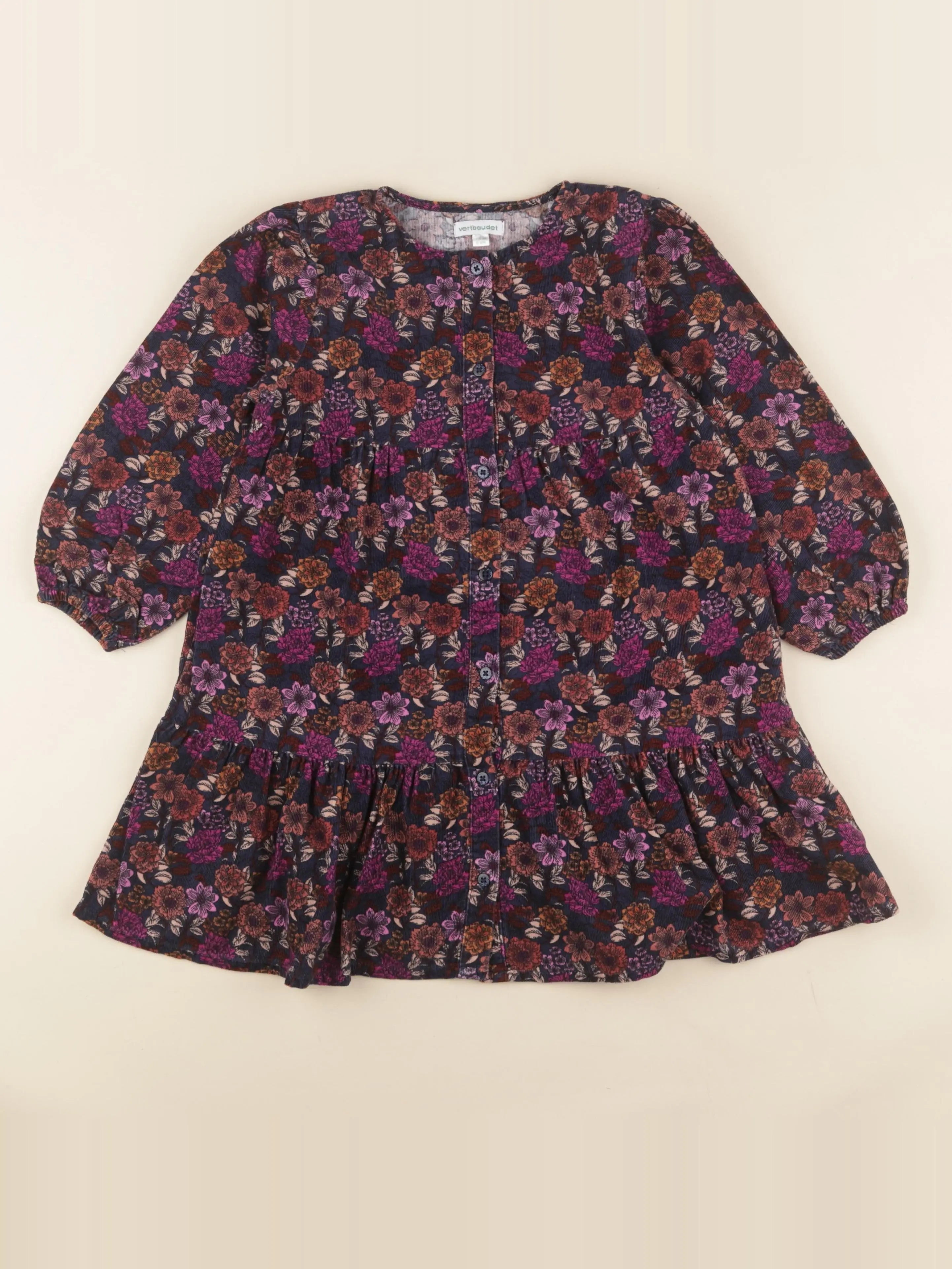 Vertbaudet - robe multicolore - 6 ans