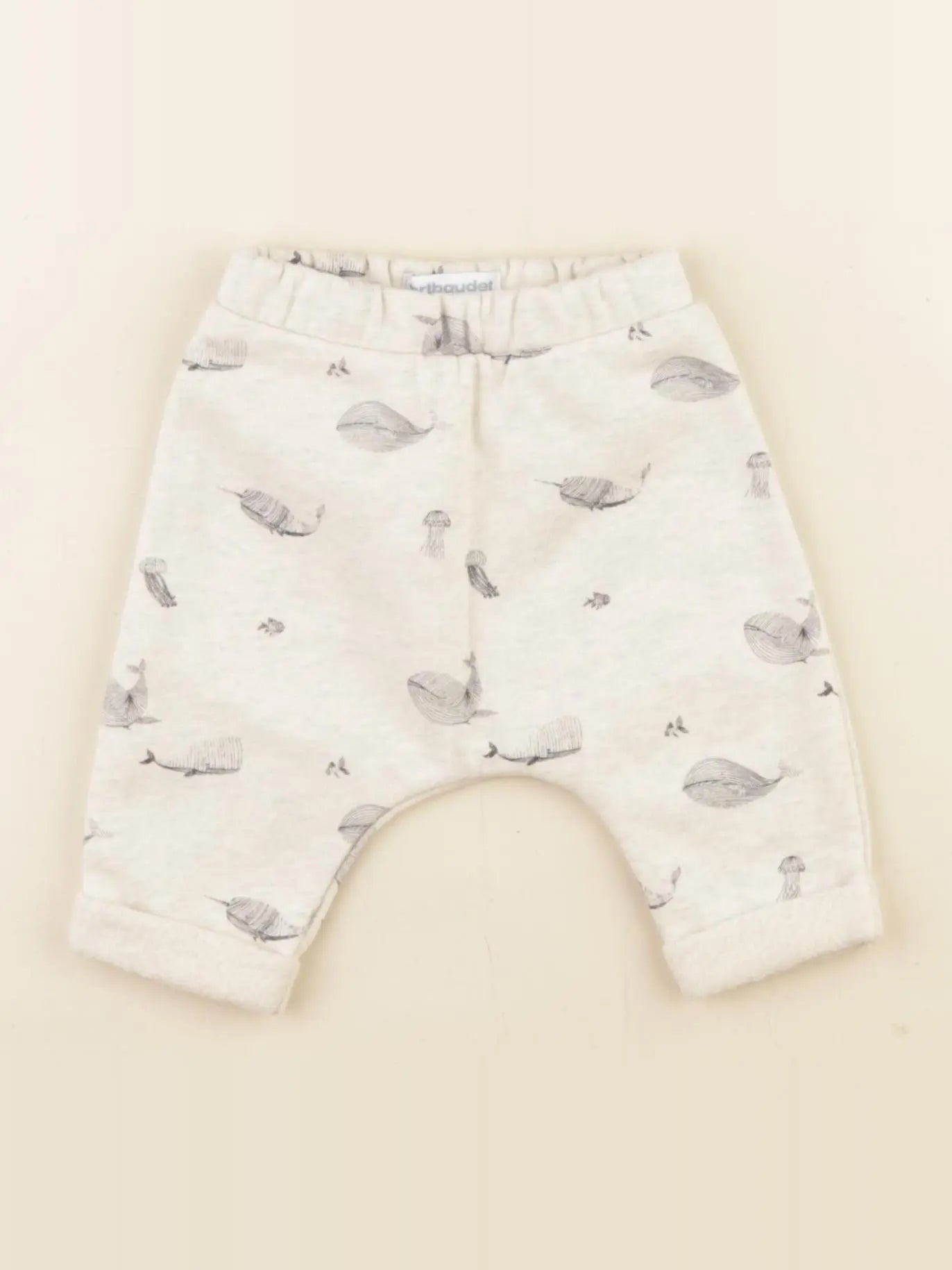 Vertbaudet - jogging doublé marron - 1 mois