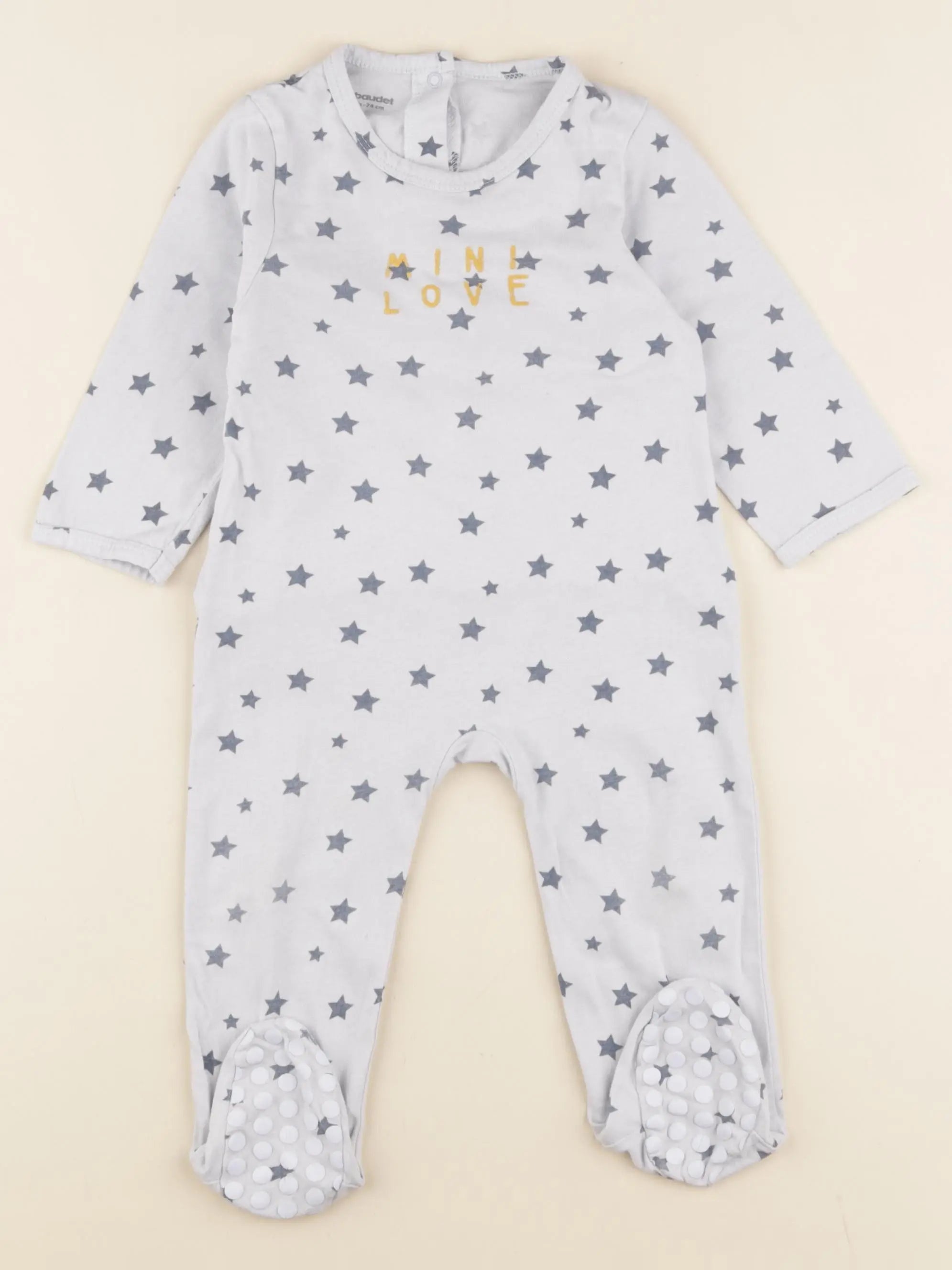 Vertbaudet - pyjama coton bleu - 12 mois