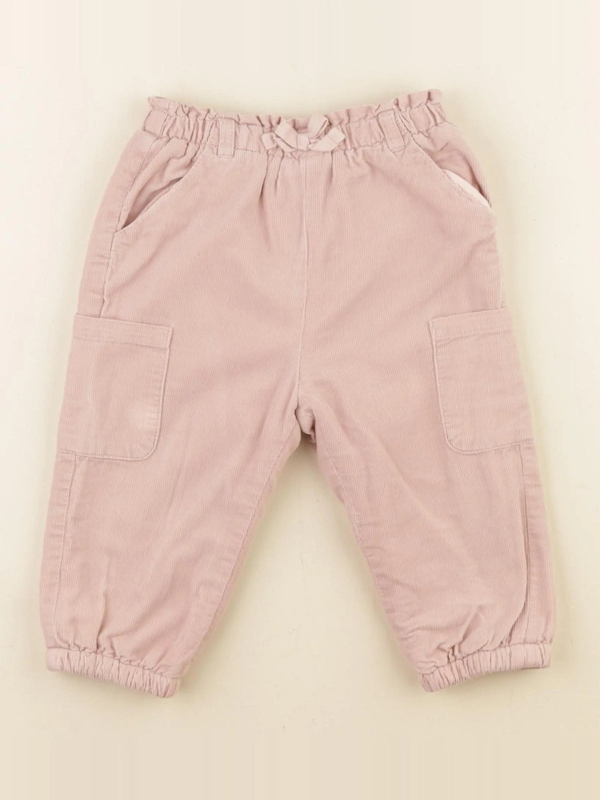 Vertbaudet - pantalon doublé rose - 18 mois