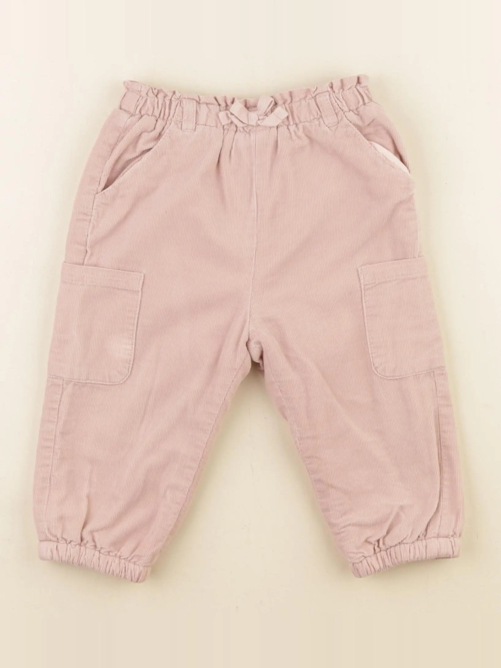 Vertbaudet - pantalon doublé rose - 18 mois