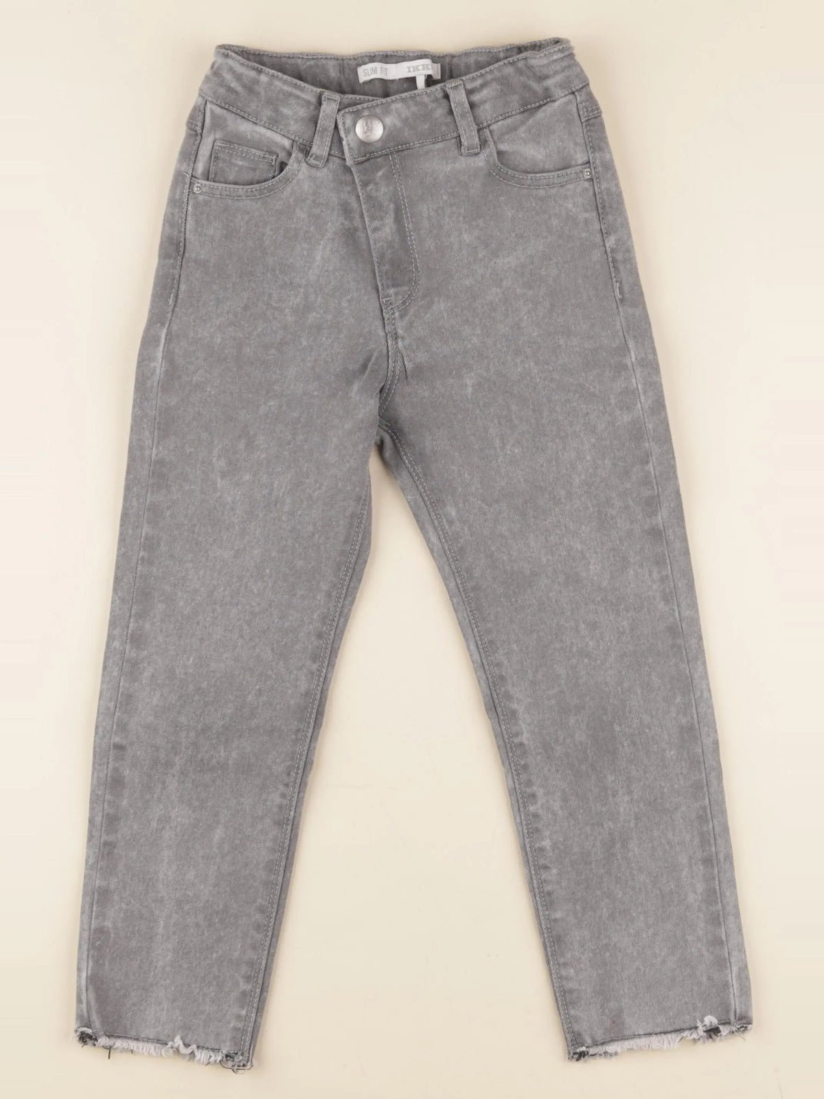 IKKS - jean gris - 7 ans