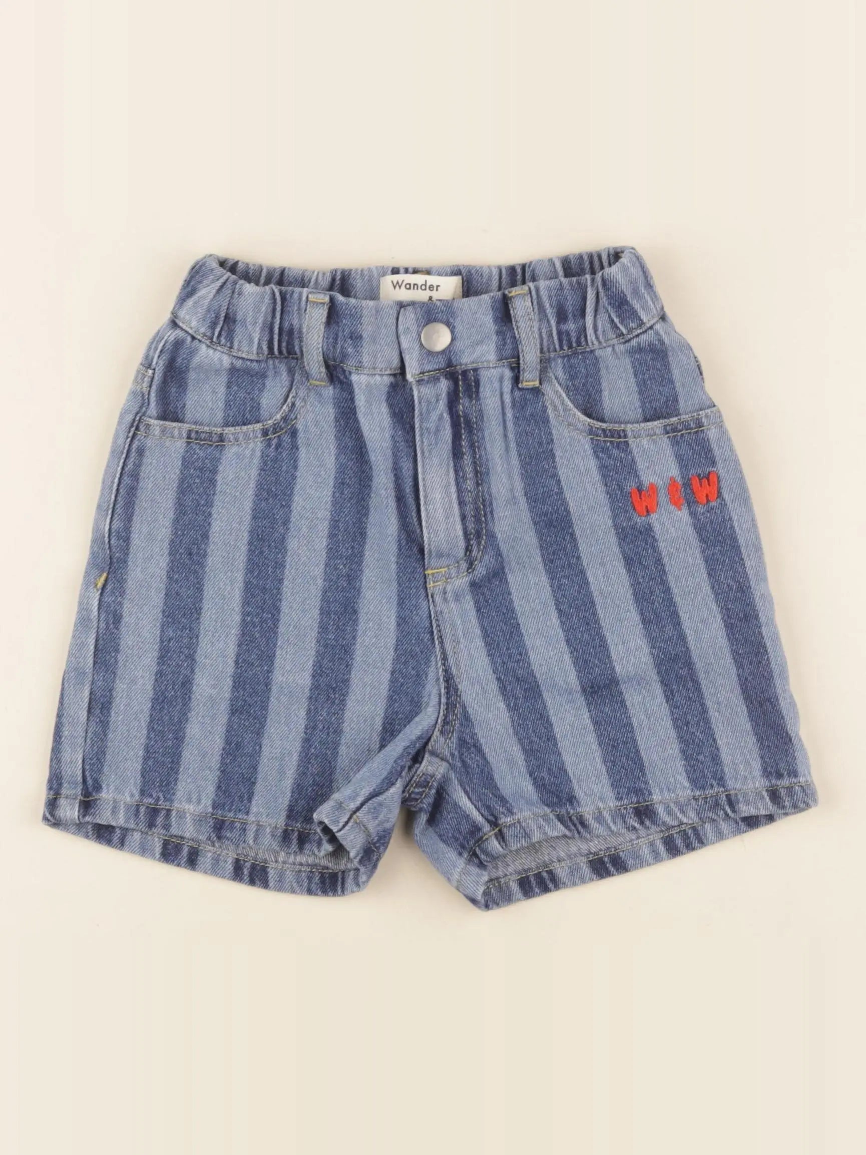 Wander & Wonder - short bleu - 7/8 ans