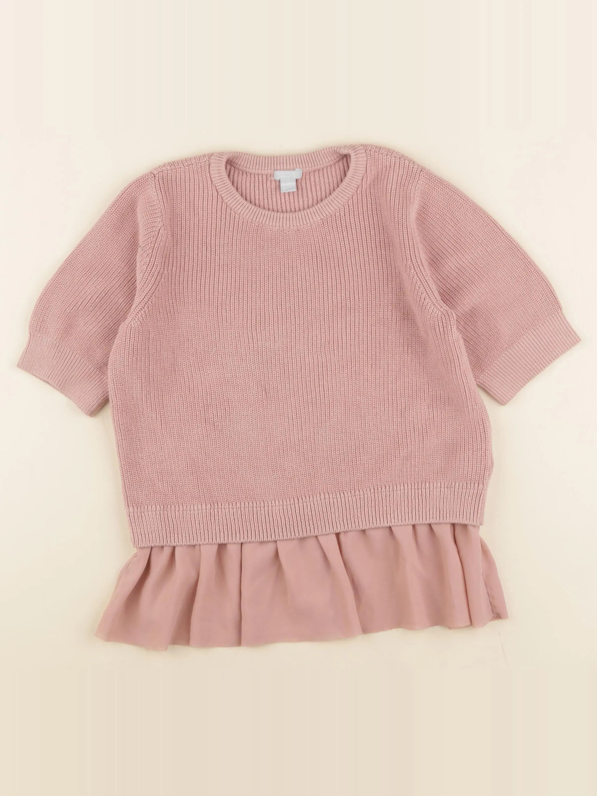 COS - pull rose - 6/8 ans