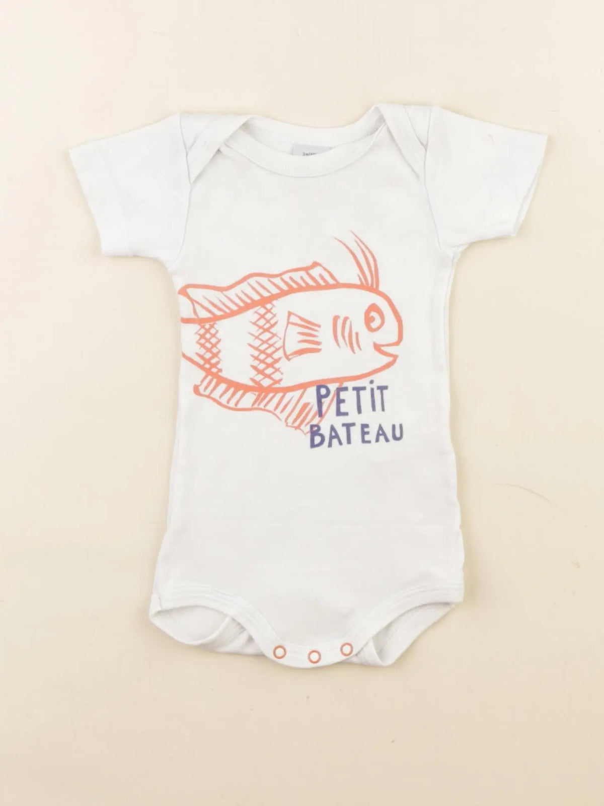 Petit Bateau - body blanc - 3 mois