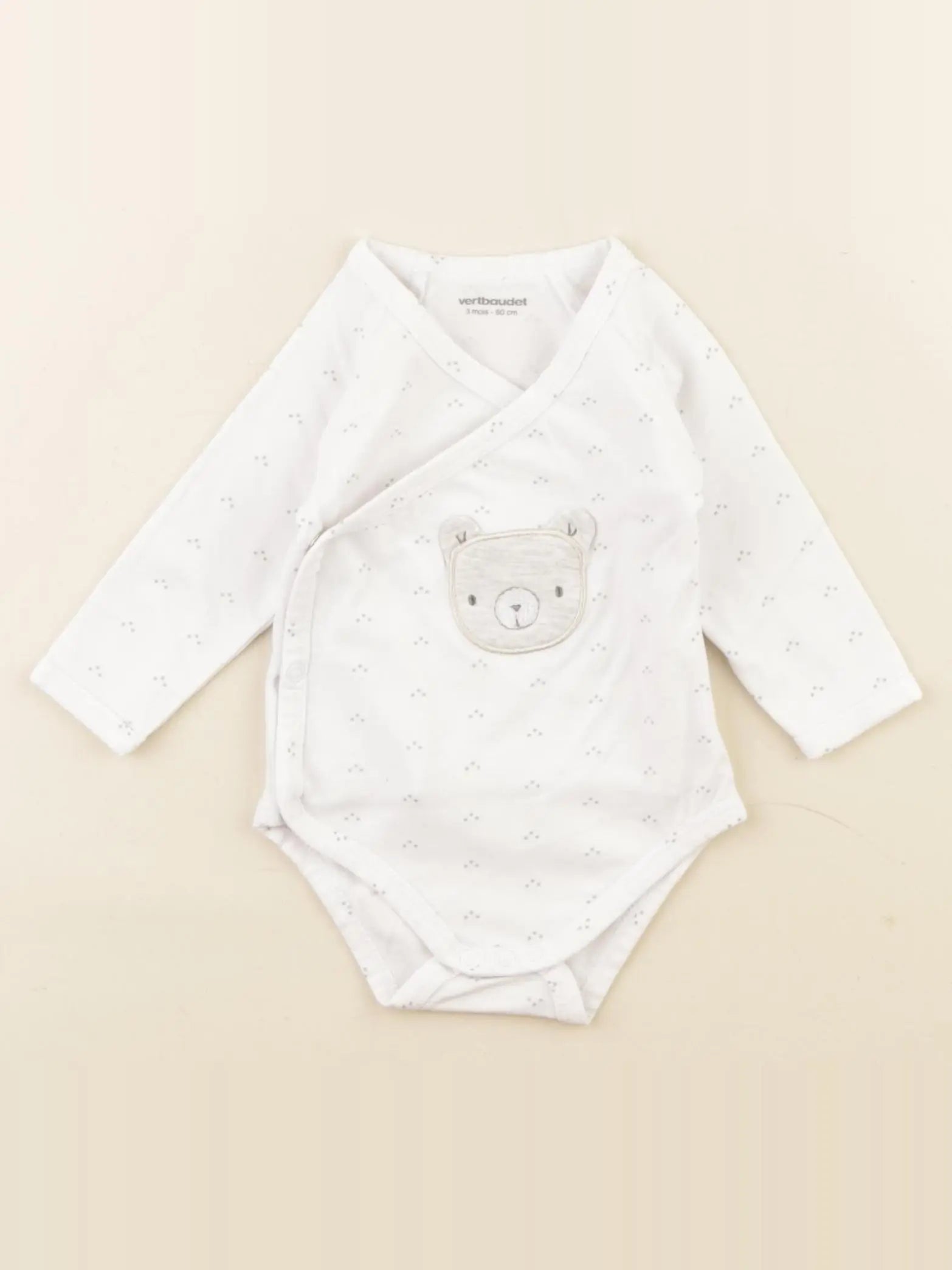 Vertbaudet - body blanc - 3 mois