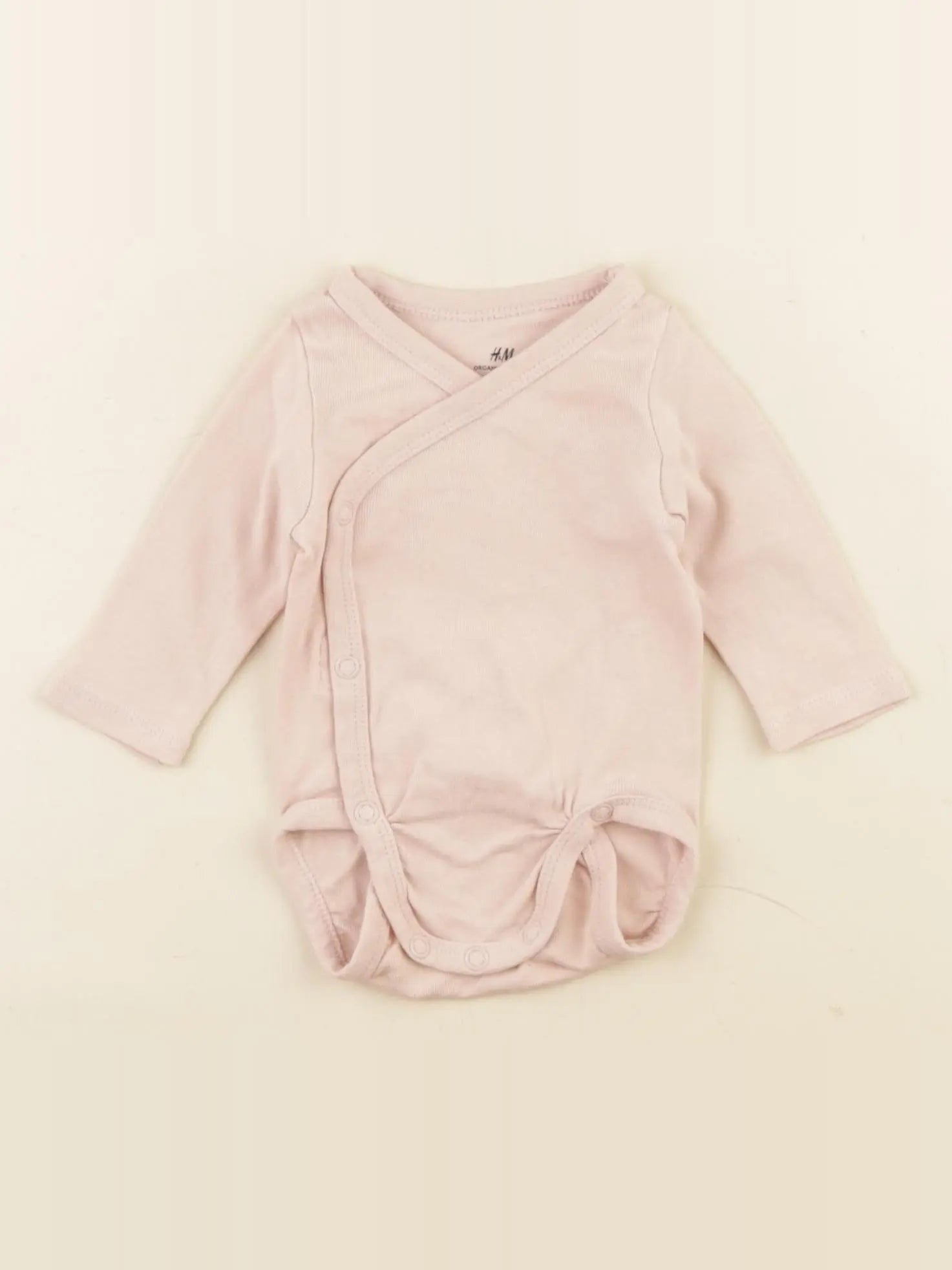 H&M - body rose - 0/1 mois