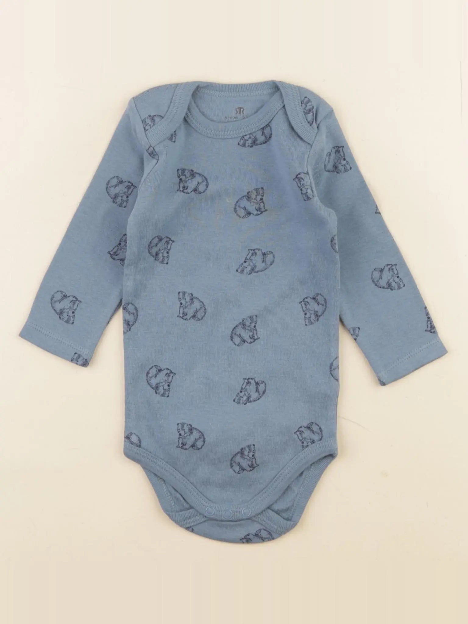 La Redoute - body bleu - 6 mois