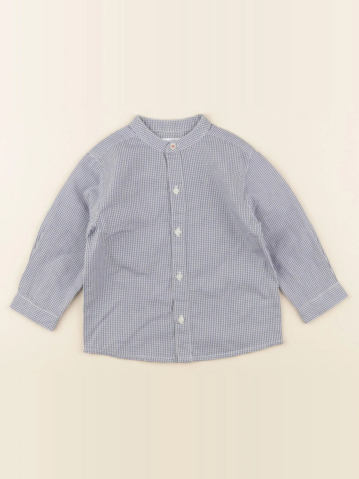 Boutchou - chemise bleu - 12 mois