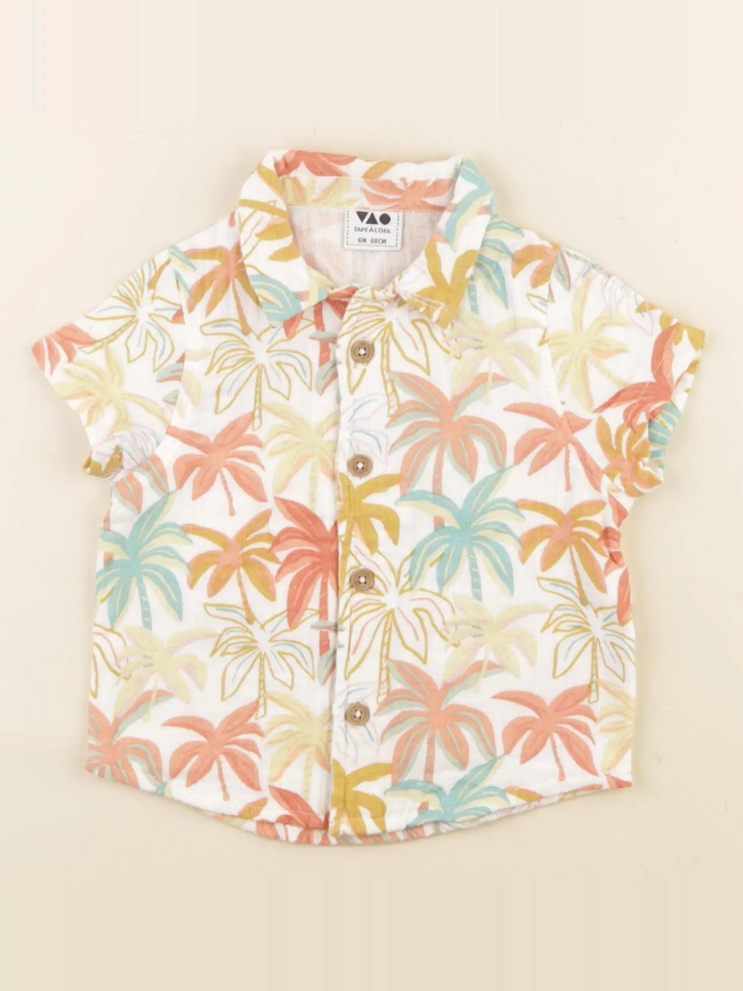 Tape à l'oeil - chemise multicolore - 6 mois