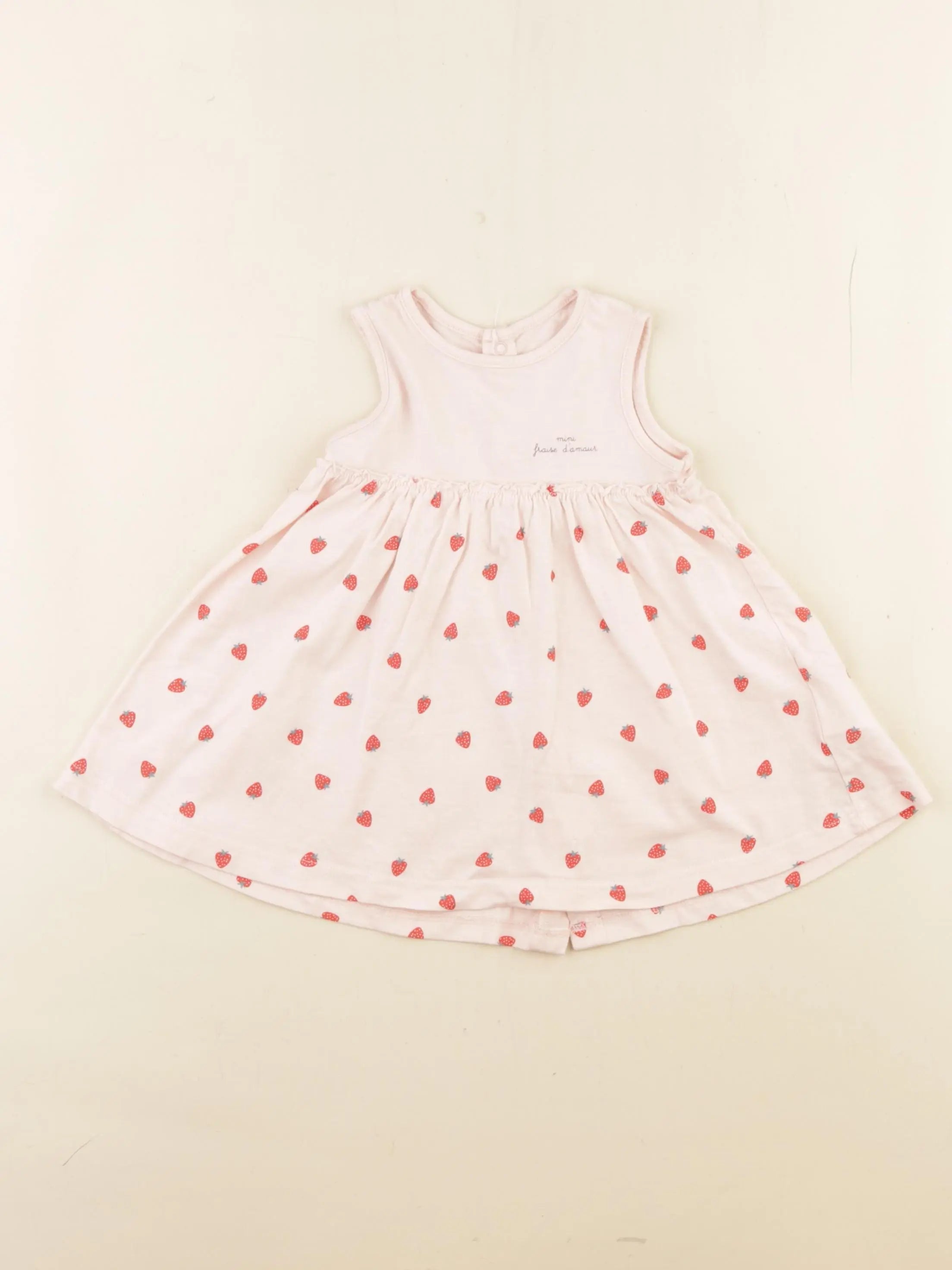 Vertbaudet - robe rose - 6 mois