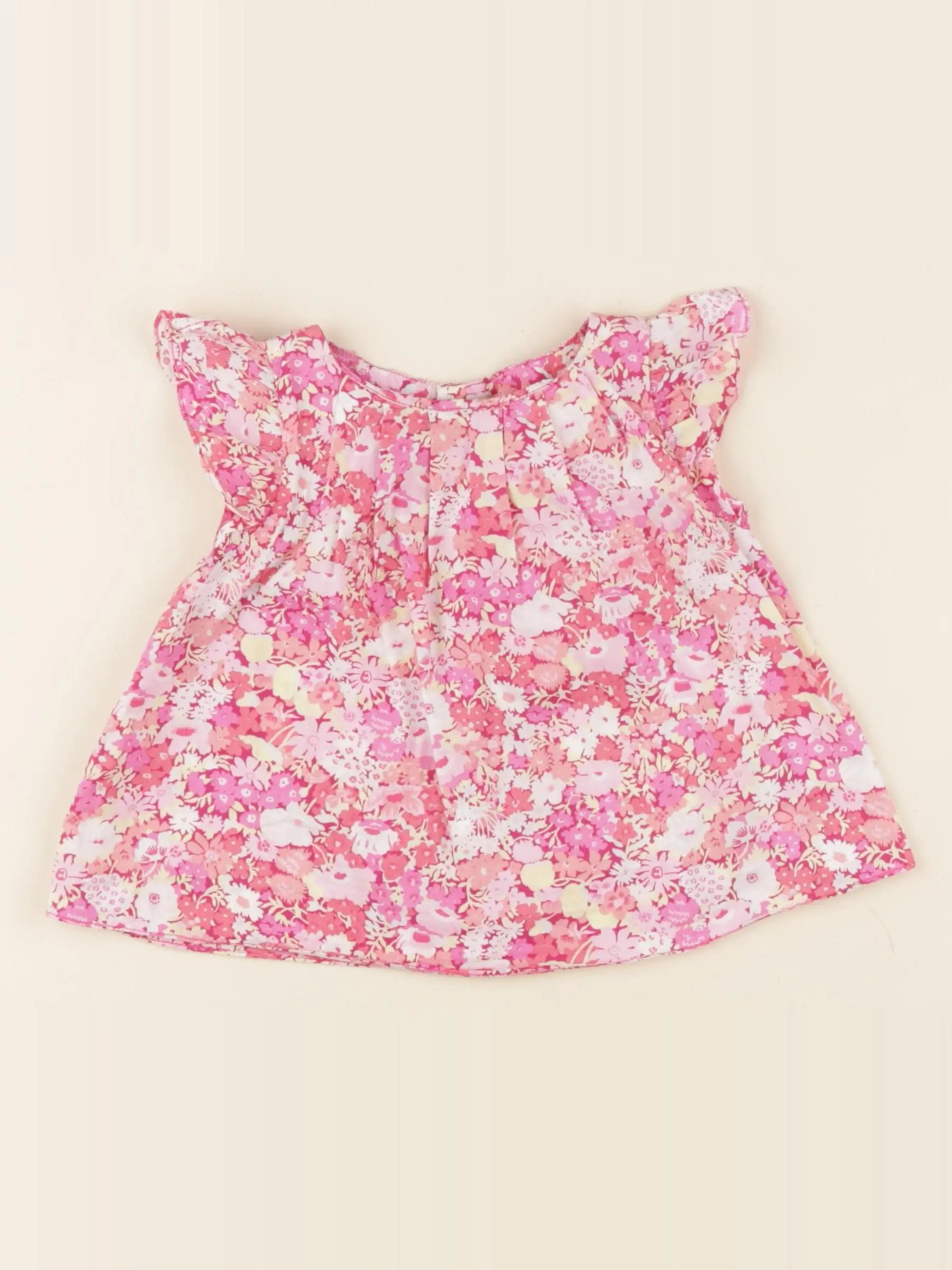 Jacadi - blouse liberty rose - 12 mois