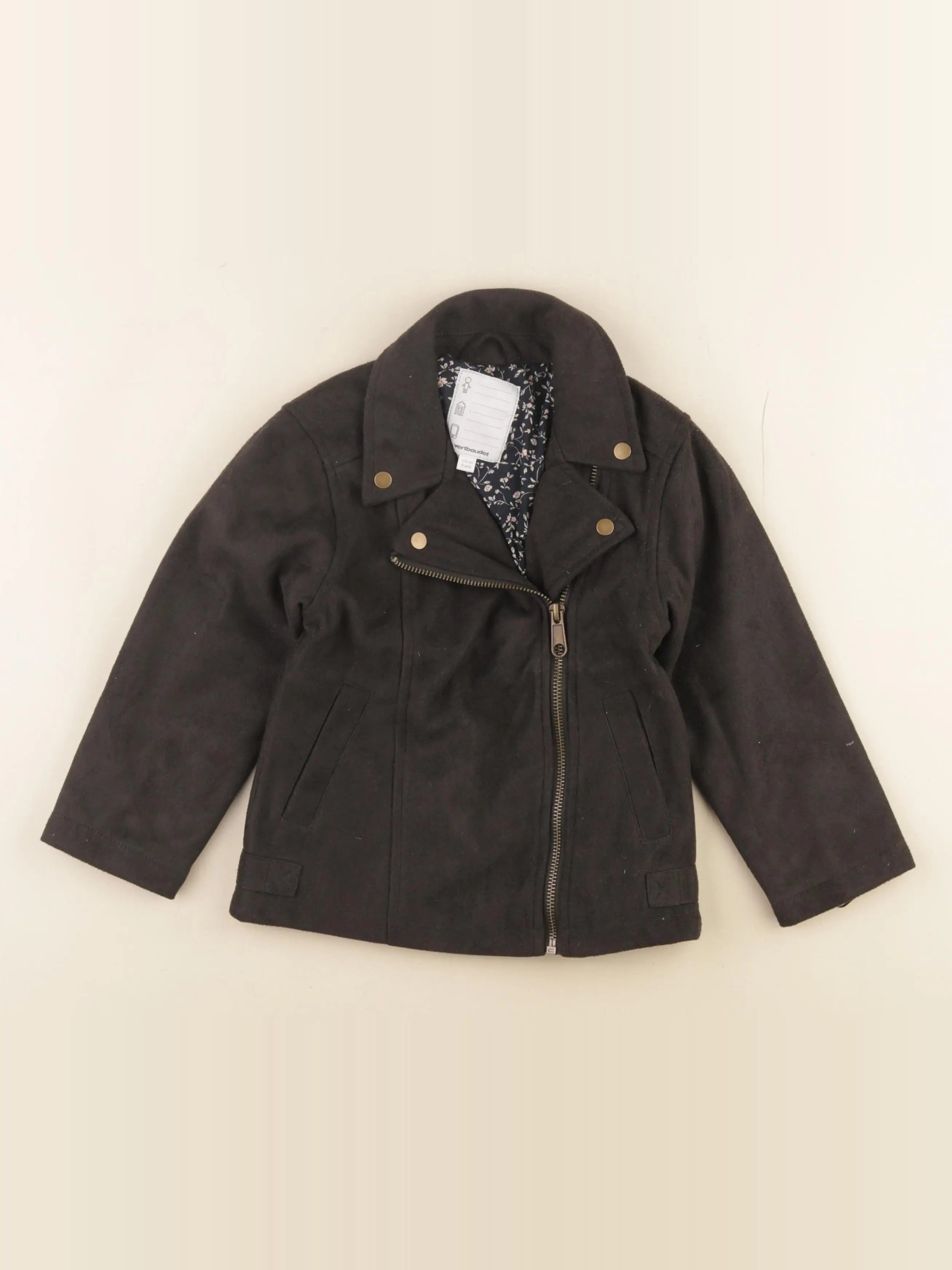 Vertbaudet - veste noir - 6 ans