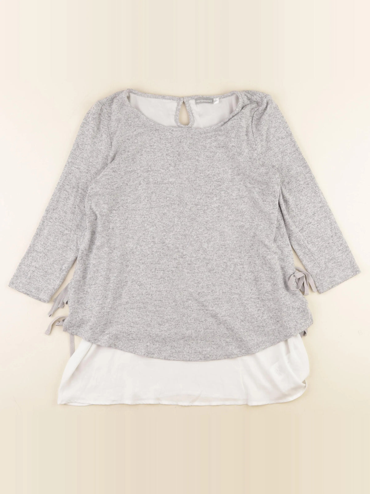 Vertbaudet - pull grossesse gris - 34 à 36