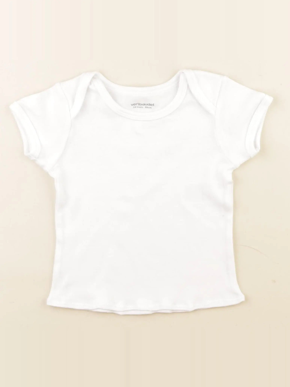 Vertbaudet - maillot de corps blanc - 24 mois