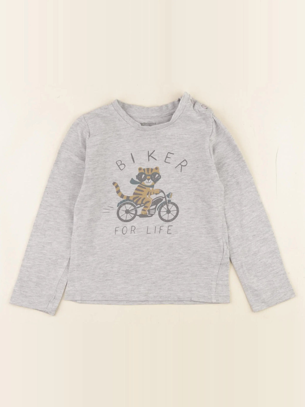 Vertbaudet - tee-shirt gris - 36 mois