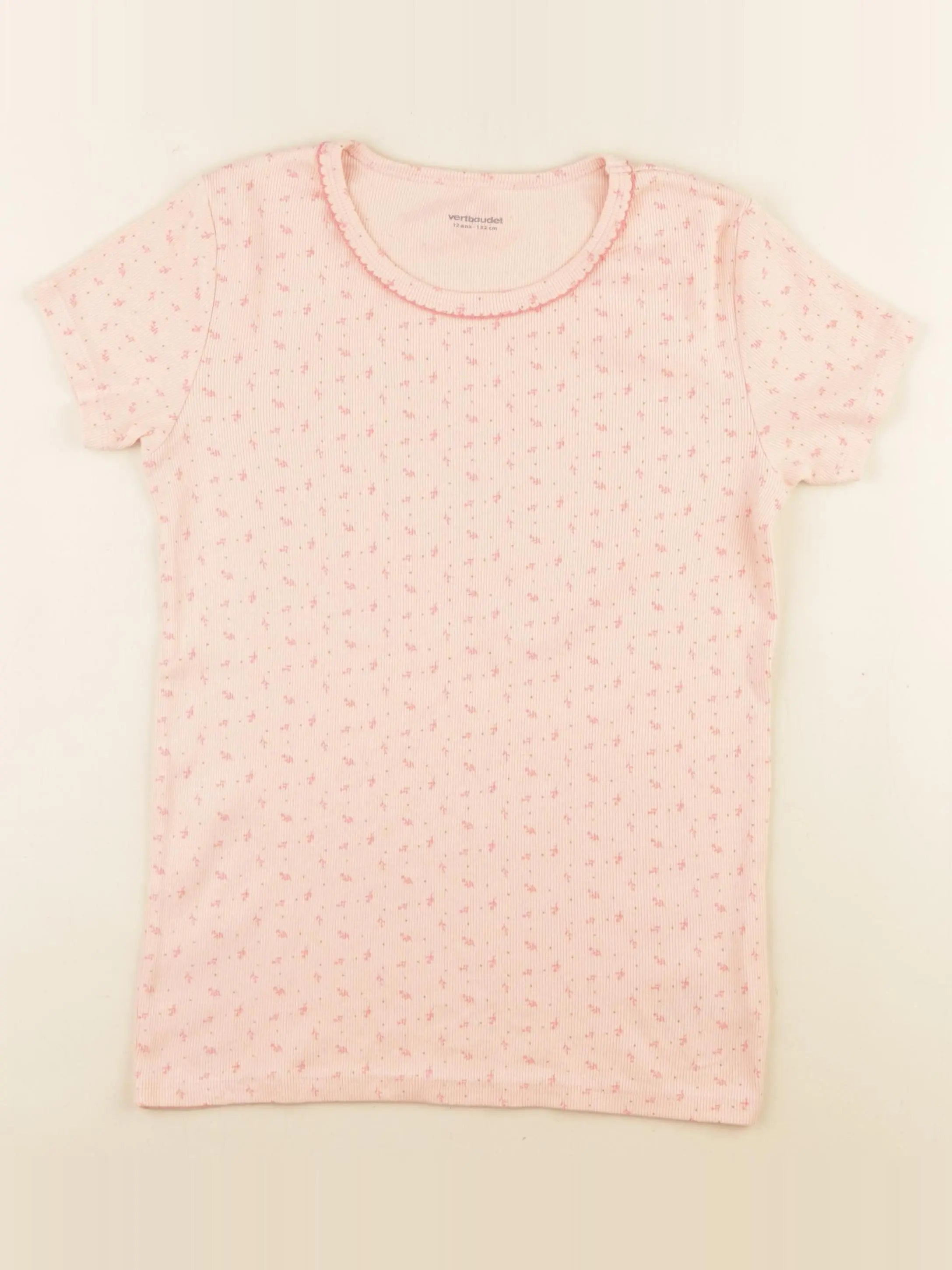 Vertbaudet - tee-shirt rose - 12 ans