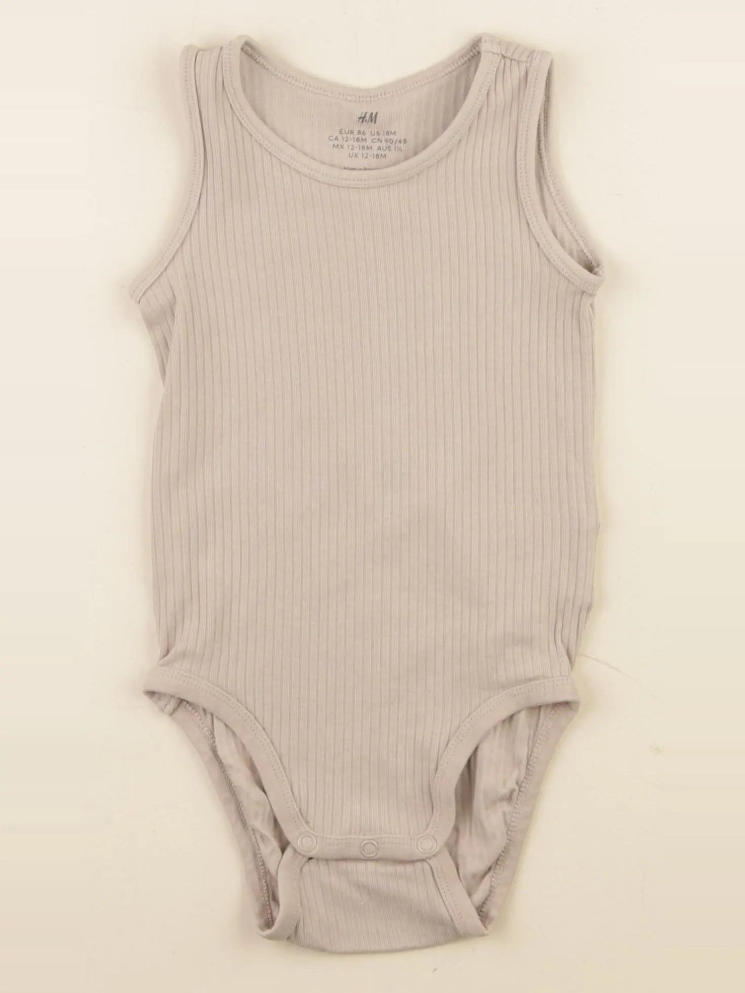 H&M - body marron - 12/18 mois